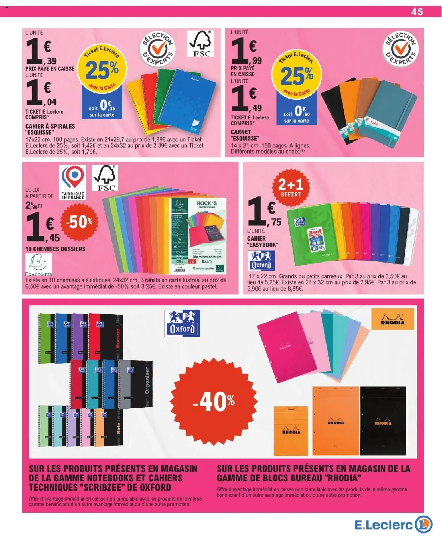 {H1} | Page: 45 | Produits: Bureau