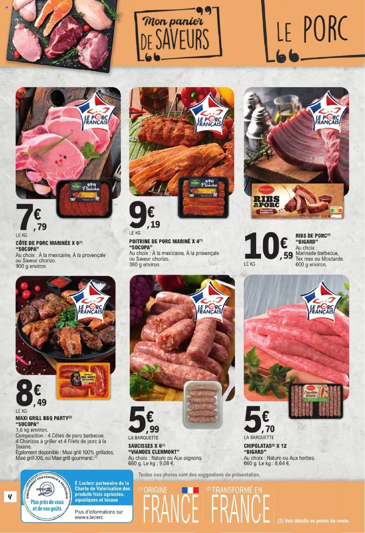  | Page: 4 | Produits: Barbecue, Grill, Porc, Côte de porc