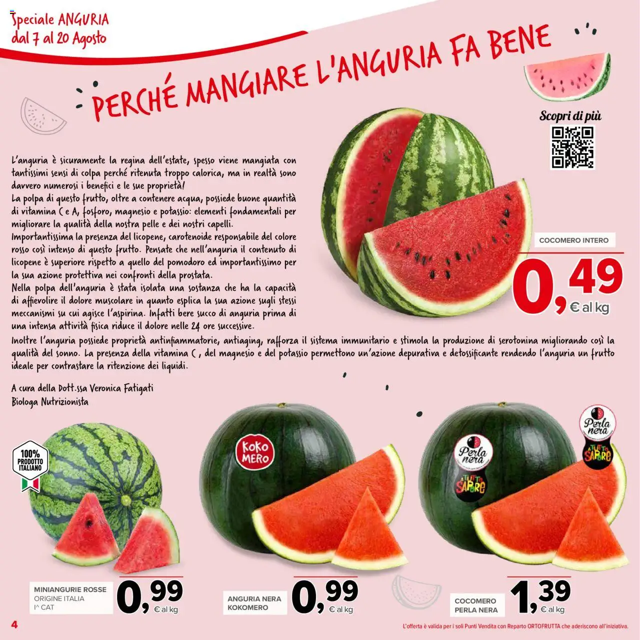 Volantino Todis del 07.08.2025 | Pagina: 4 | Prodotti: Succo, Pomodoro, Anguria
