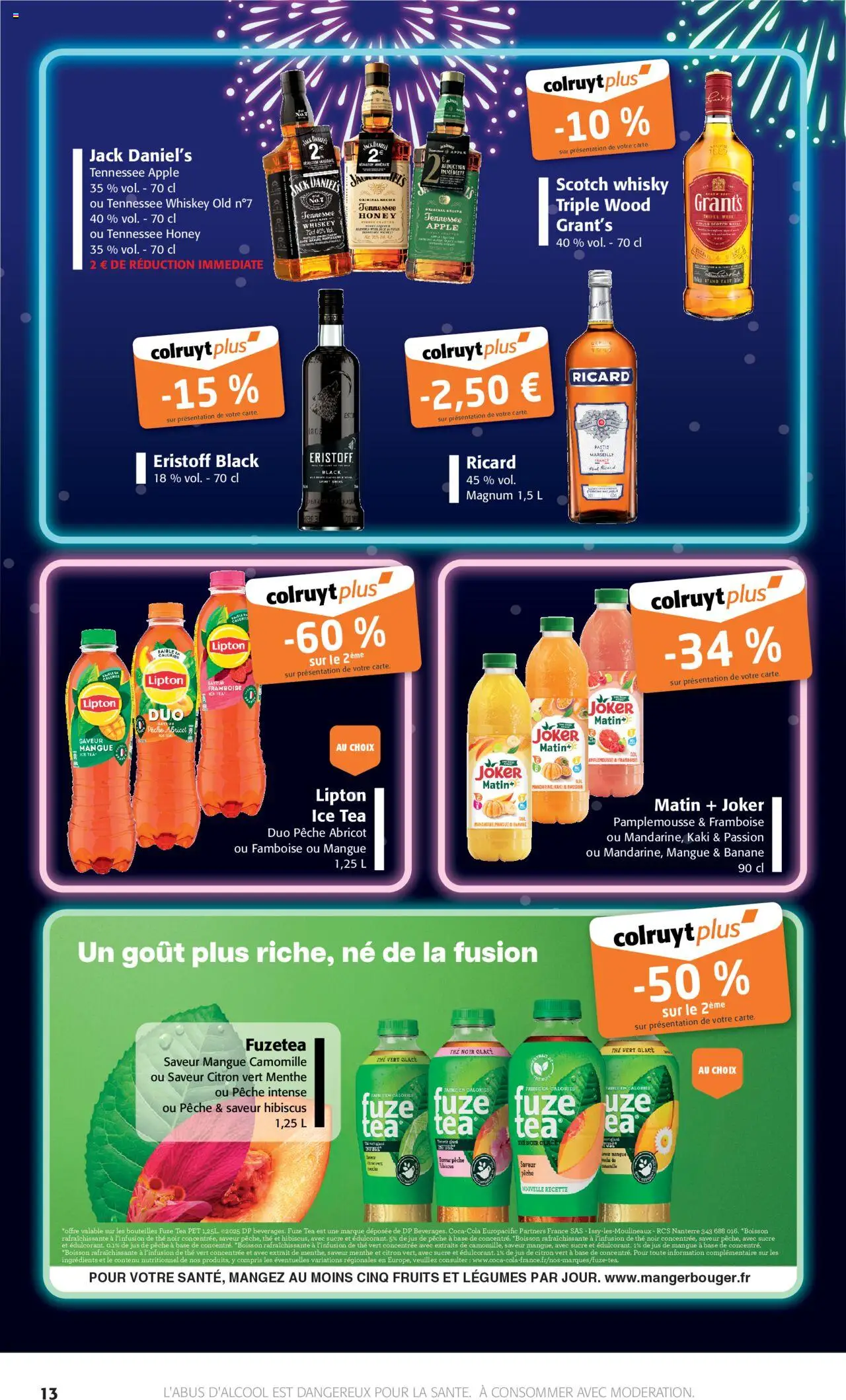 {H1} | Page: 13 | Produits: Abricot, Citron, Citron vert, Thé
