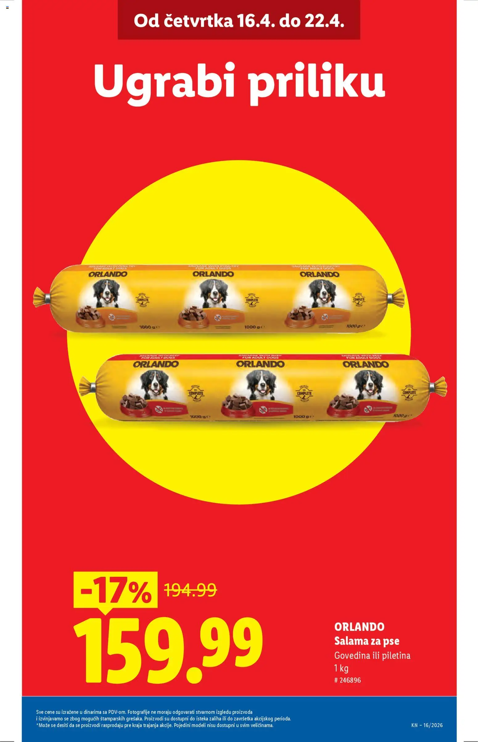 Lidl katalog - važi od 16.04.2026 | Strana: 11 | Proizvode: Govedina, Salama, Piletina