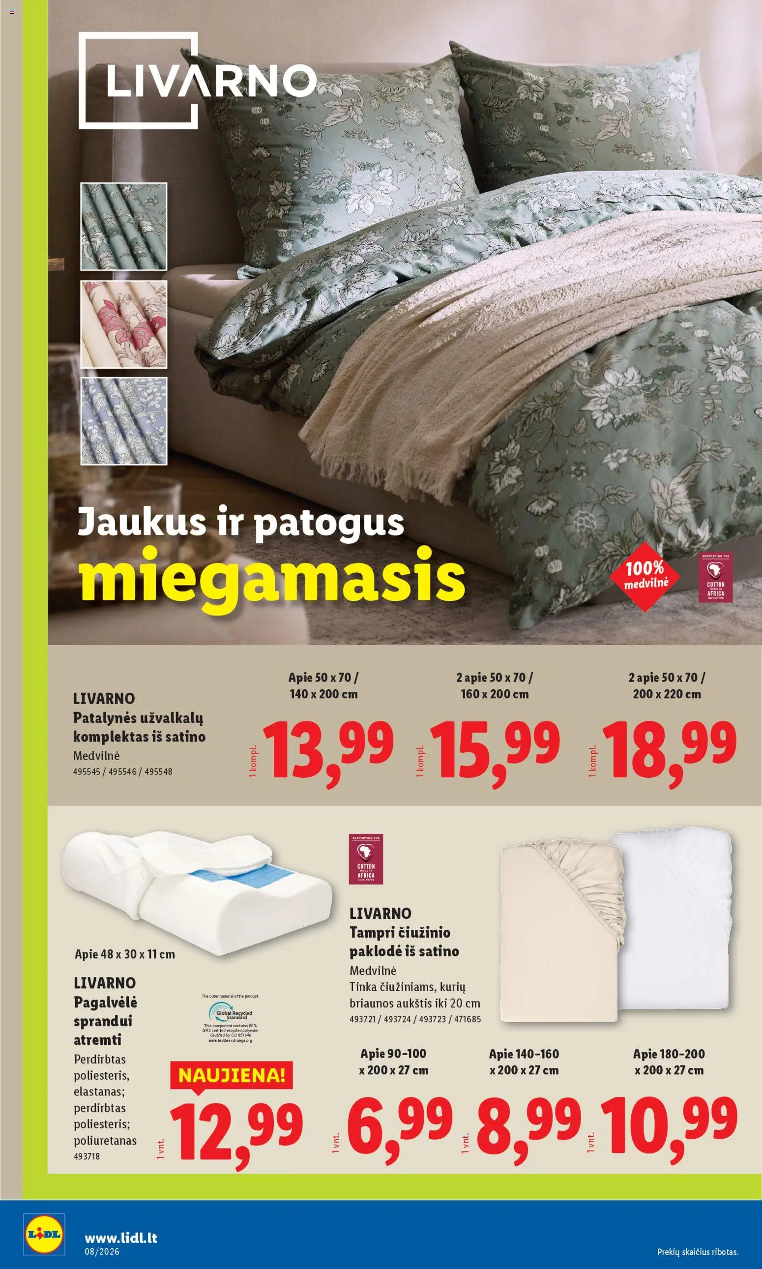 LIDL akcijos nuo 16.02.2026 | Puslapis: 6 | Prekių: Pagalvėlė