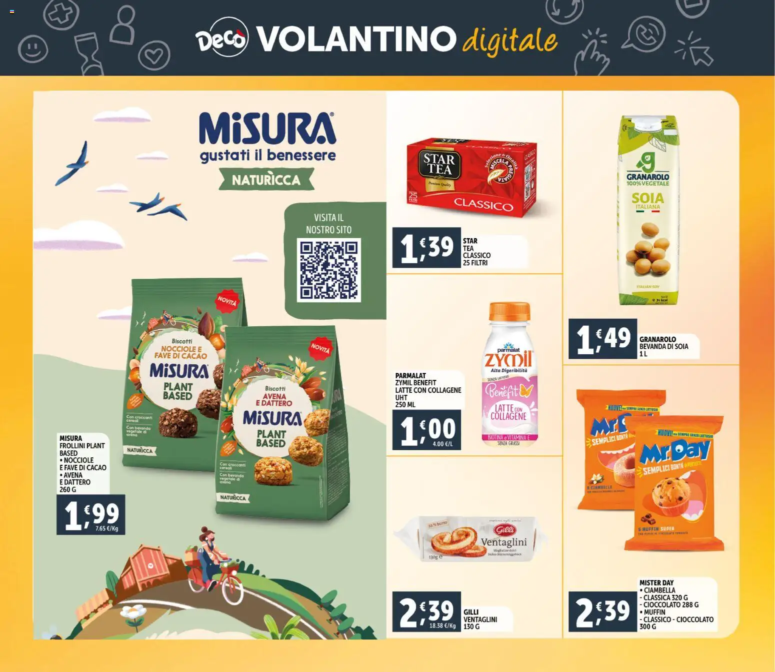Volantino Decò del 23.02.2026 | Pagina: 25 | Prodotti: Cioccolato, Cacao, Frollini, Bevanda di soia