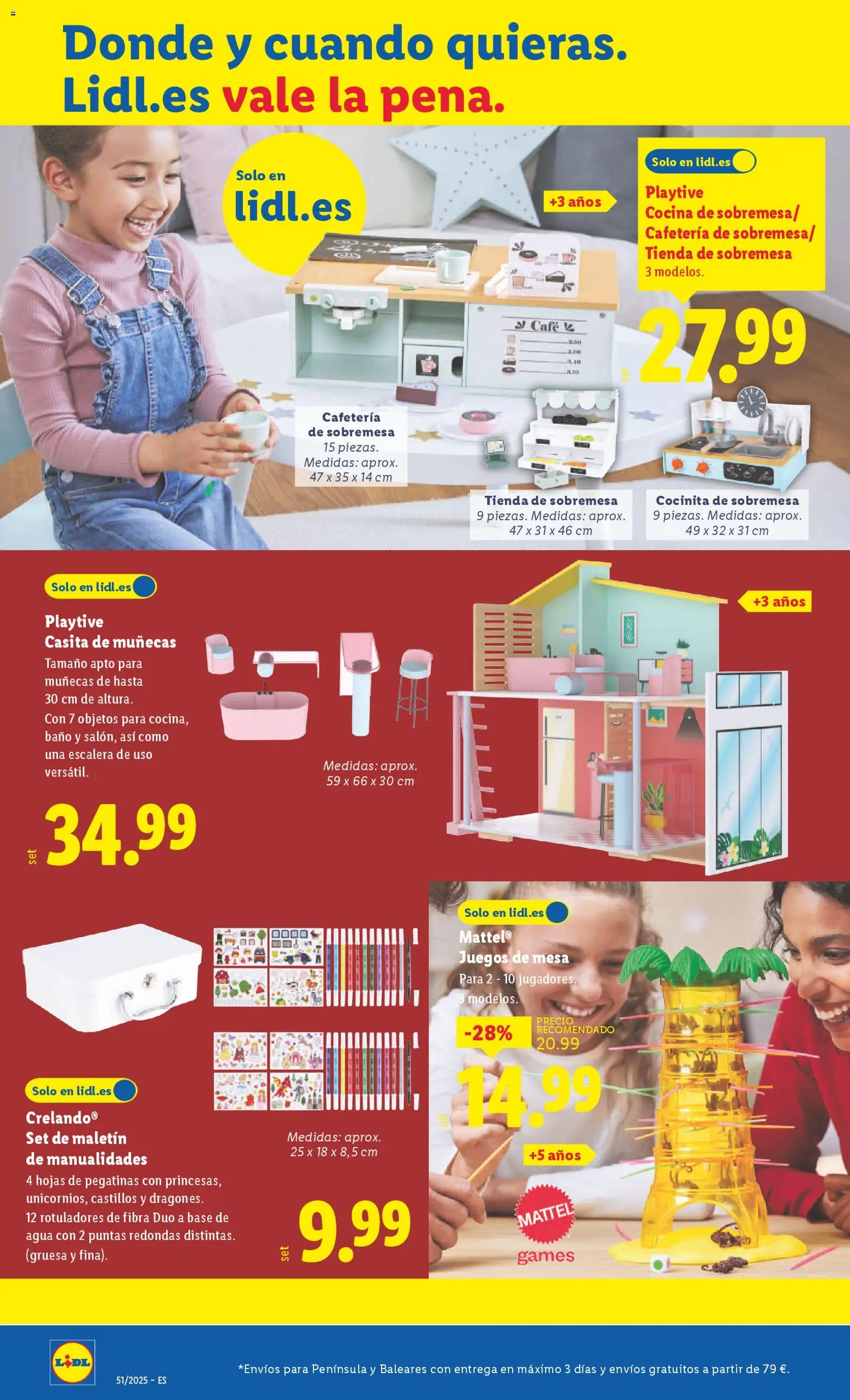 Lidl folleto de bazar │ válido desde el 15.12.2025 | Página: 18 | Productos: Juegos de mesa, Cocina, Mesa, Baño