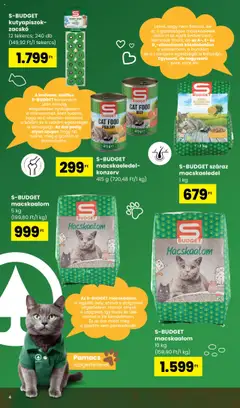 Spar Állateledel katalógus - amely érvényes a következő dátumtól: 04.09.2025 | Oldal: 4 | Termékek: Macskaalom, Macskaeledel
