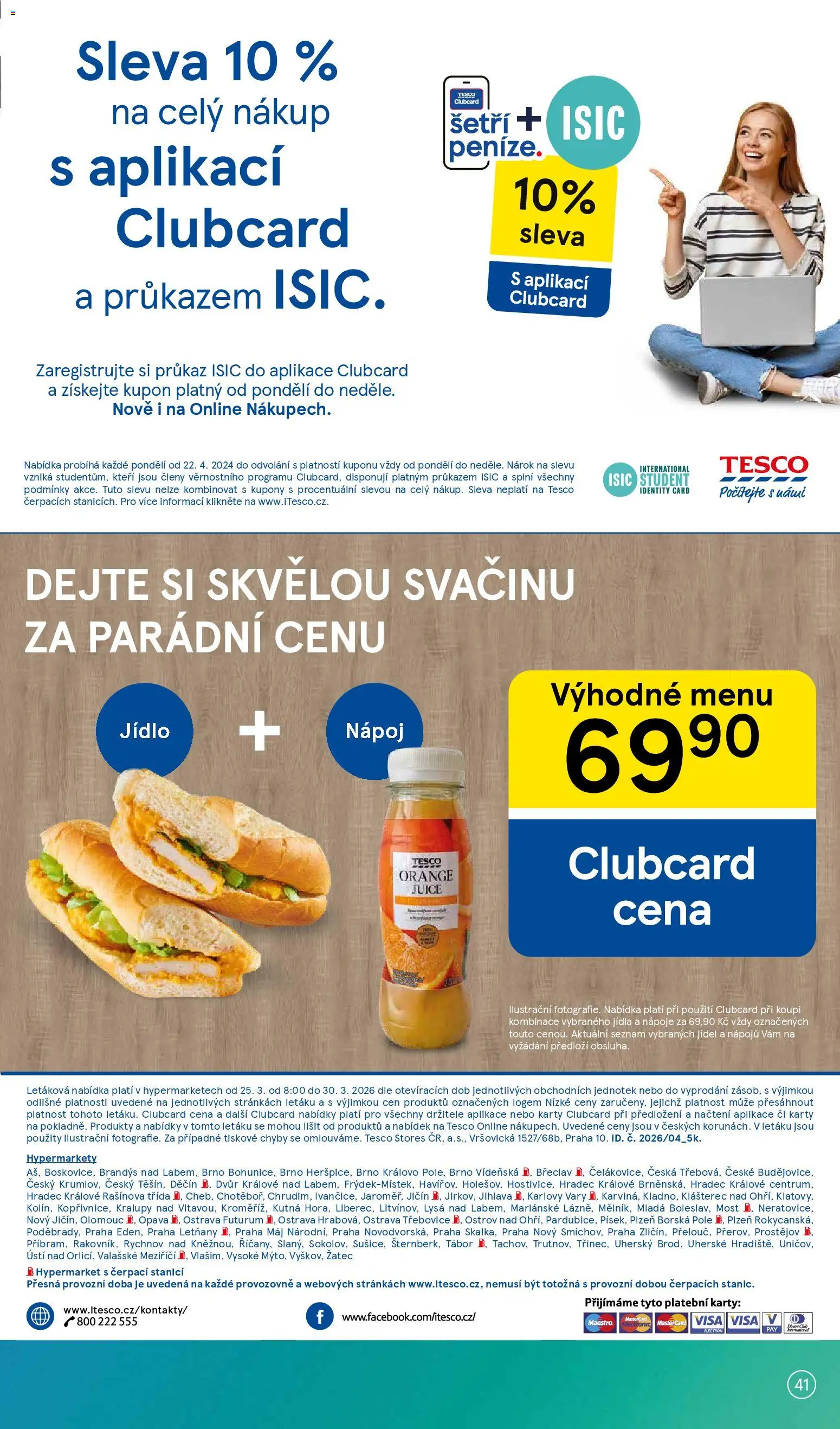 Tesco leták - Hypermarket od 25.03.2026 | Strana: 41 | Produkty: Mošt, Karty, Futurum