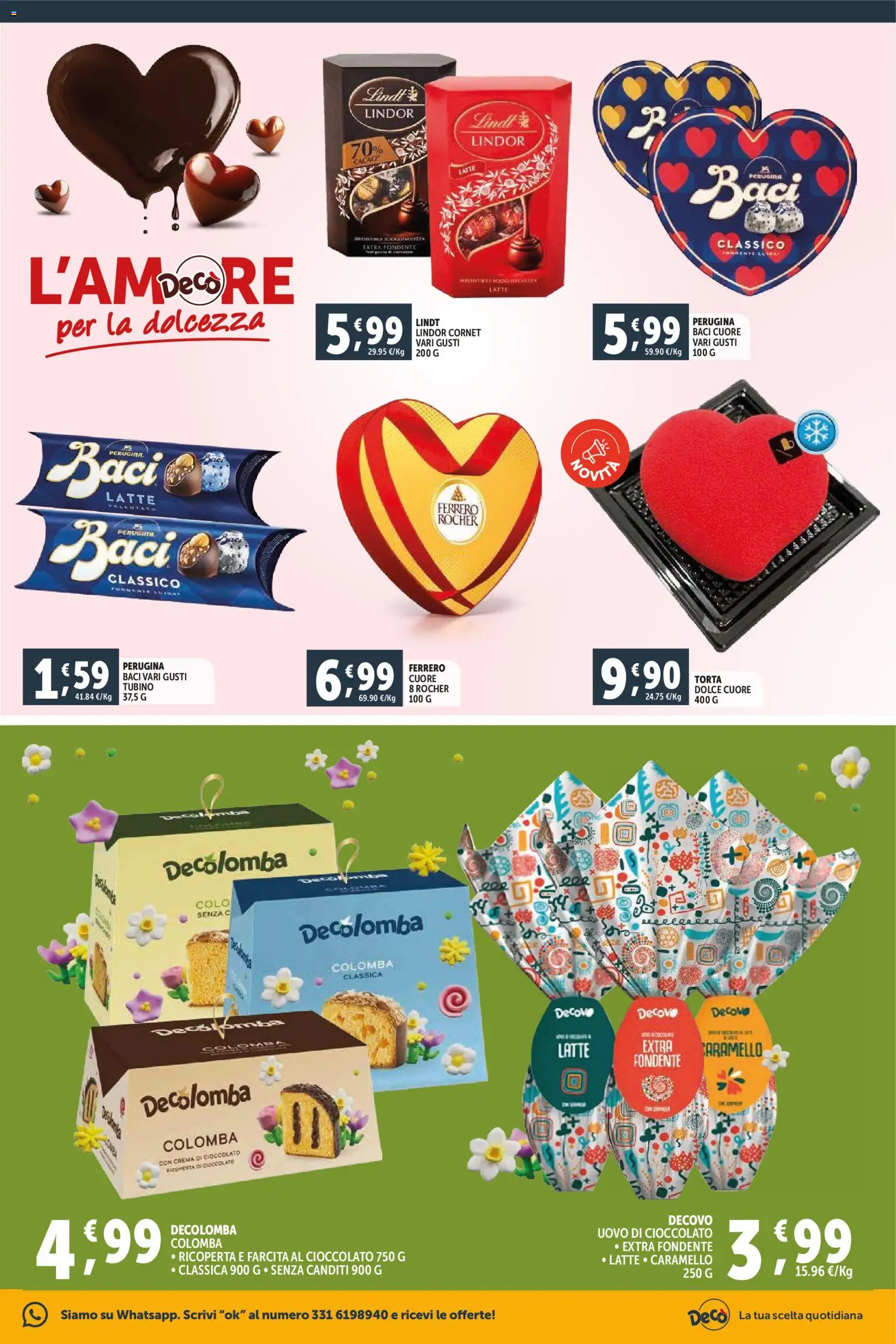 Volantino Decò del 11.02.2026 | Pagina: 7 | Prodotti: Crema, Cioccolato, Latte, Torta