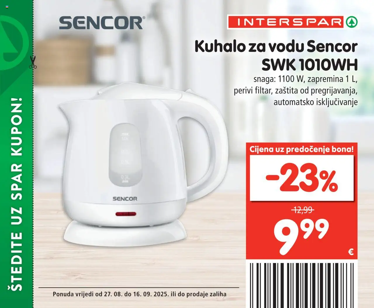 Interspar katalog | vrijedi od 27.08.2025 | Stranica: 15 | Proizvodi: Kuhalo za vodu