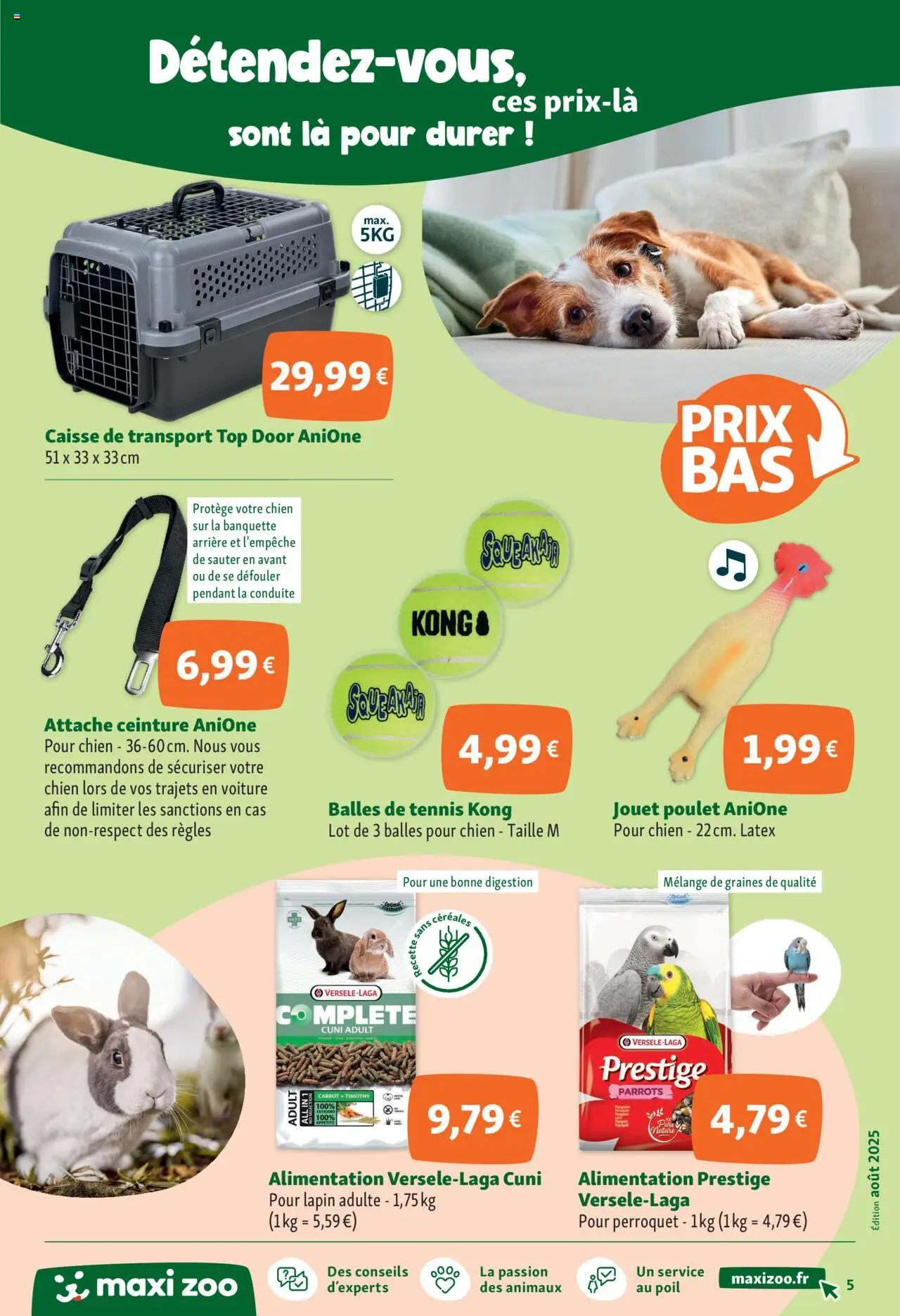 | Page: 5 | Produits: Ceinture, Lapin, Balles de tennis, Céréales