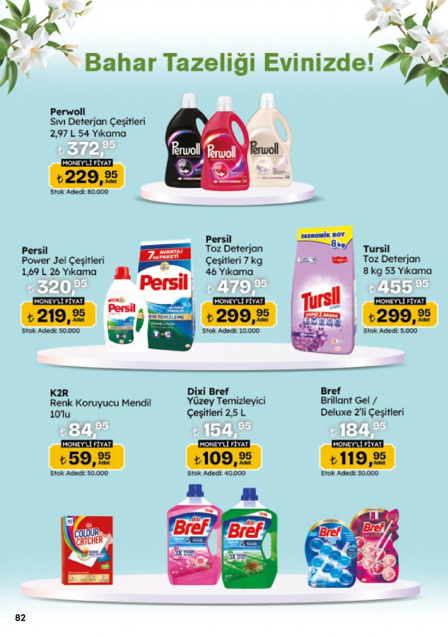 Migros Katalog - Migroskop - 16.04.2026 tarihinden itibaren geçerlidir | Sayfa: 82 | Ürünler: Mendil, Deterjan, Yüzey temizleyici