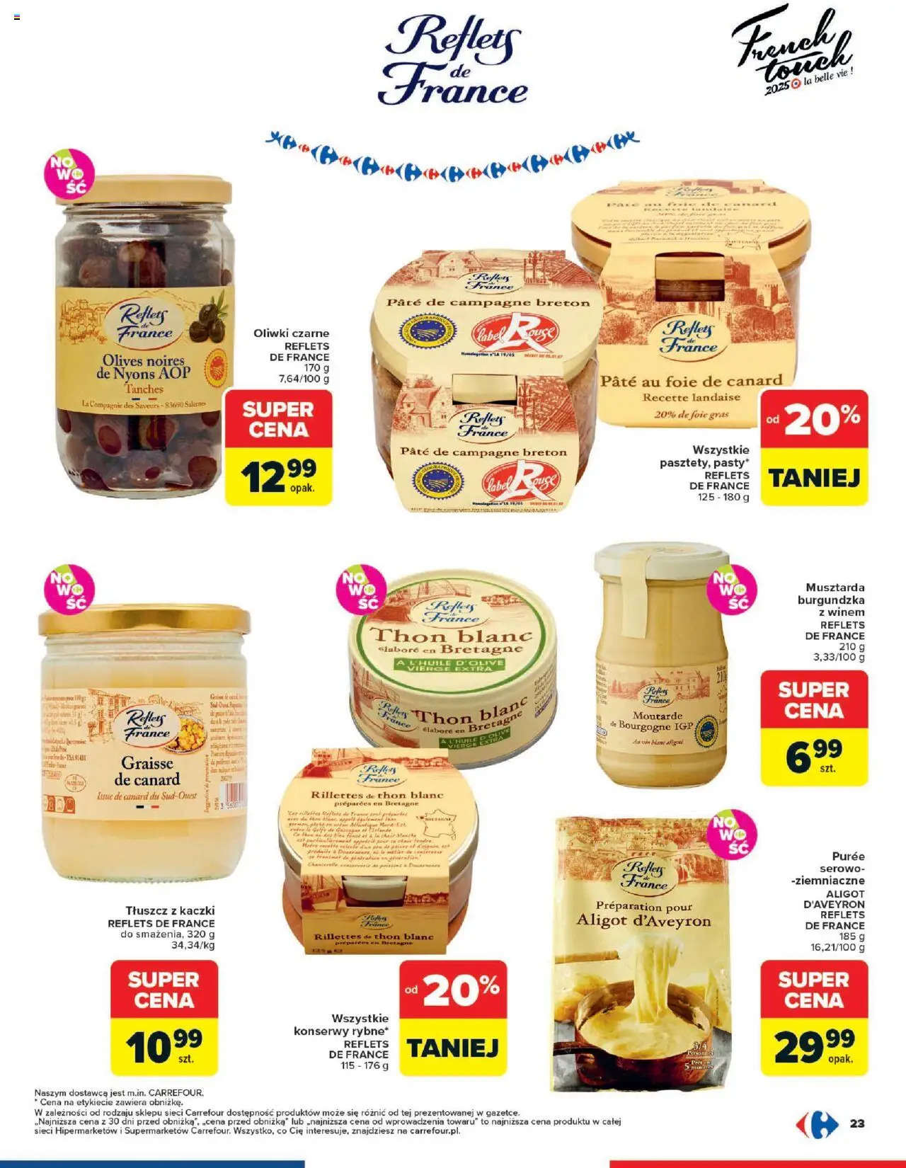 Carrefour Gazetka - French Touch od 13.10.2025 | Strona: 23 | Produkty: Musztarda, Oliwki czarne