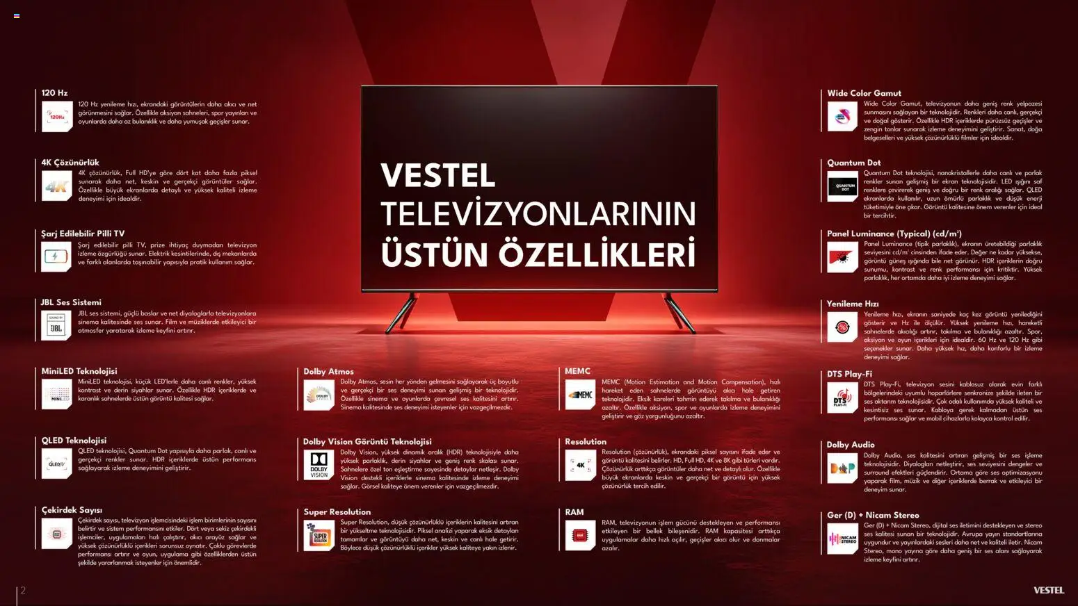 Vestel - Tüketici Elektroniği Katalog - 10.03.2026 tarihinden itibaren geçerlidir | Sayfa: 3 | Ürünler: TV, Televizyon, Ses, Oyun