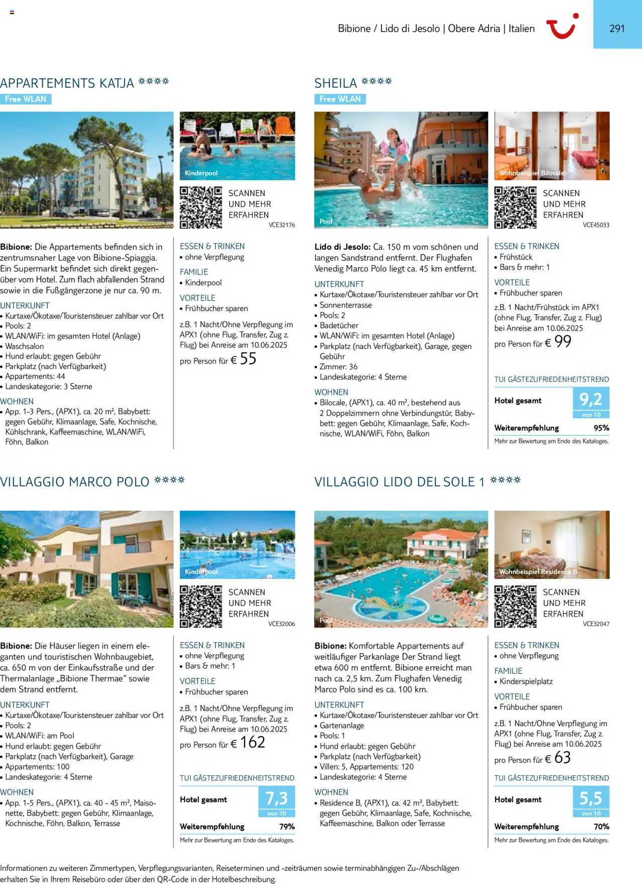 TUI Prospekt 	 – gültig ab 01.11.2024 | Seite: 291 | Produkte: Bett, Babybett