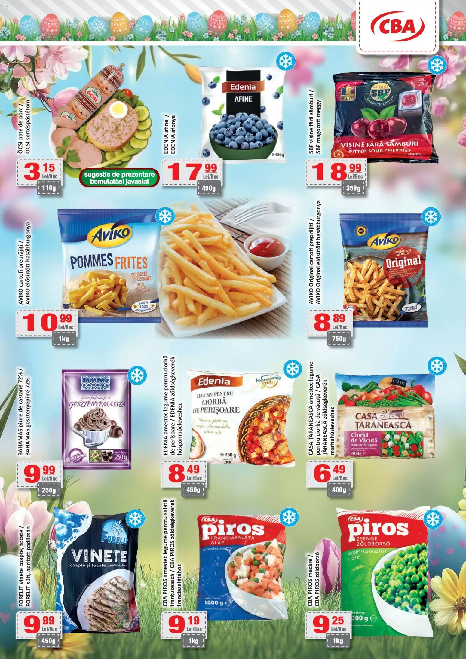 Noul catalog CBA – valabil de la 27.03.2026 | Pagină: 3 | Produse: Afine, Pate, Salată, Cartofi
