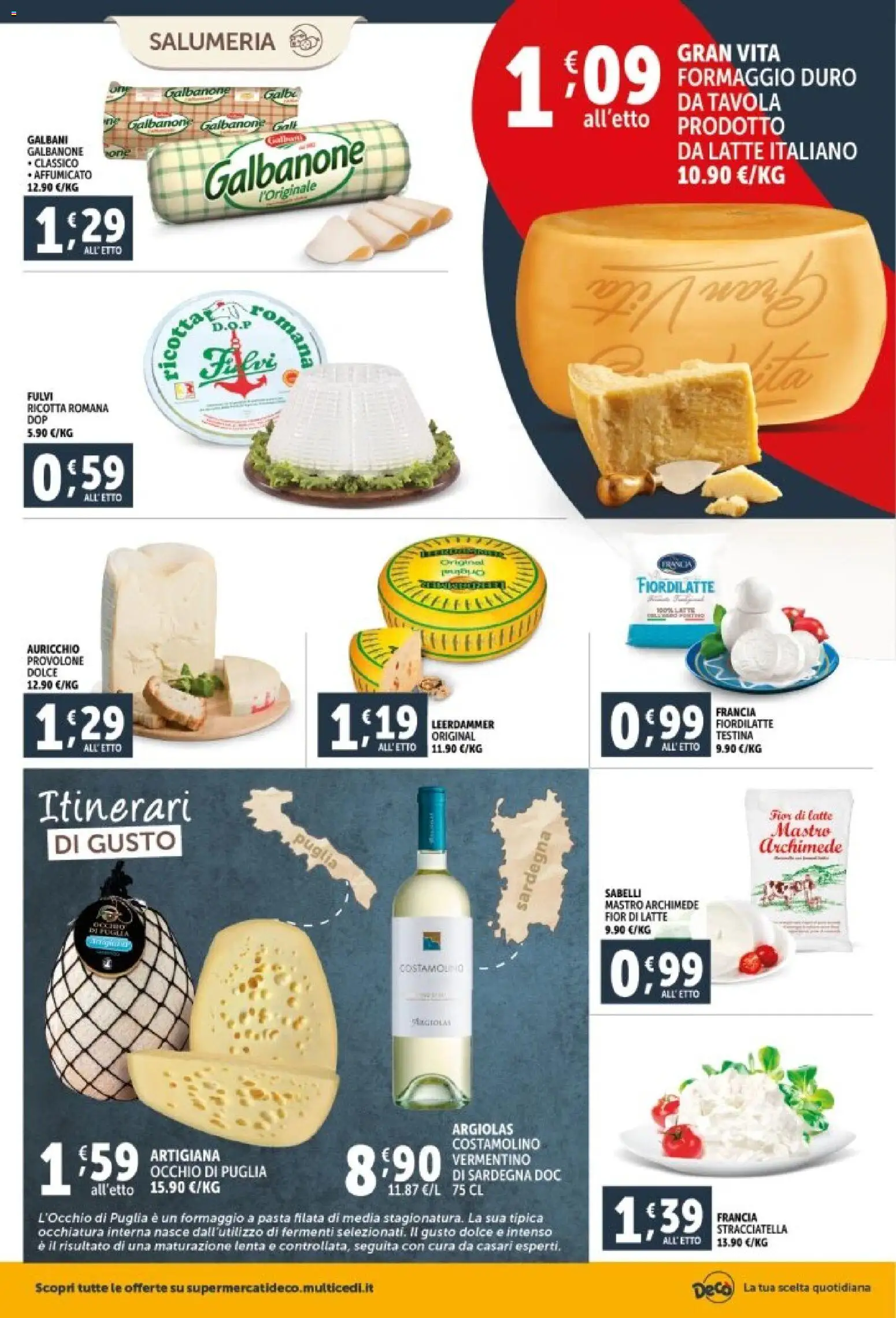 Volantino Decò del 29.12.2025 | Pagina: 4 | Prodotti: Provolone, Latte, Pasta, Stracciatella