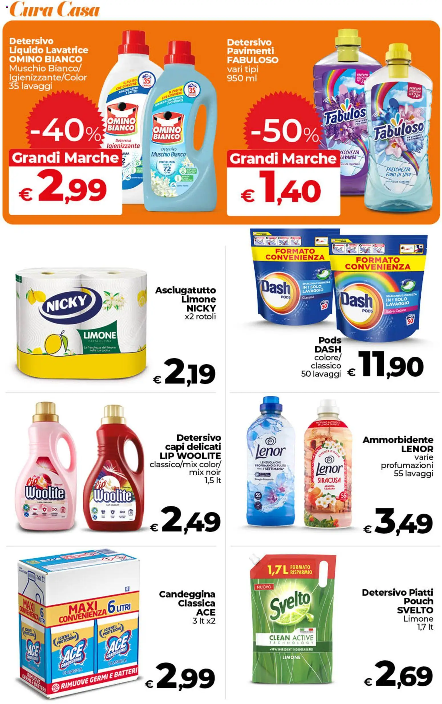 Volantino Ipercoop del 13.02.2026 | Pagina: 46 | Prodotti: Ammorbidente, Lavatrice, Asciugatutto, Lenzuola