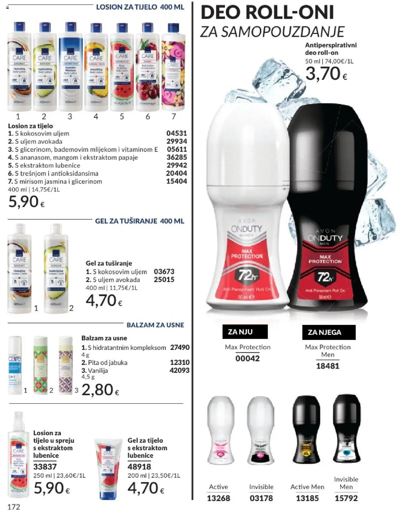 Avon katalog | vrijedi od 31.05.2025 | Stranica: 172 | Proizvodi: Balzam za usne, Antiperspirant, Pita, Jabuka