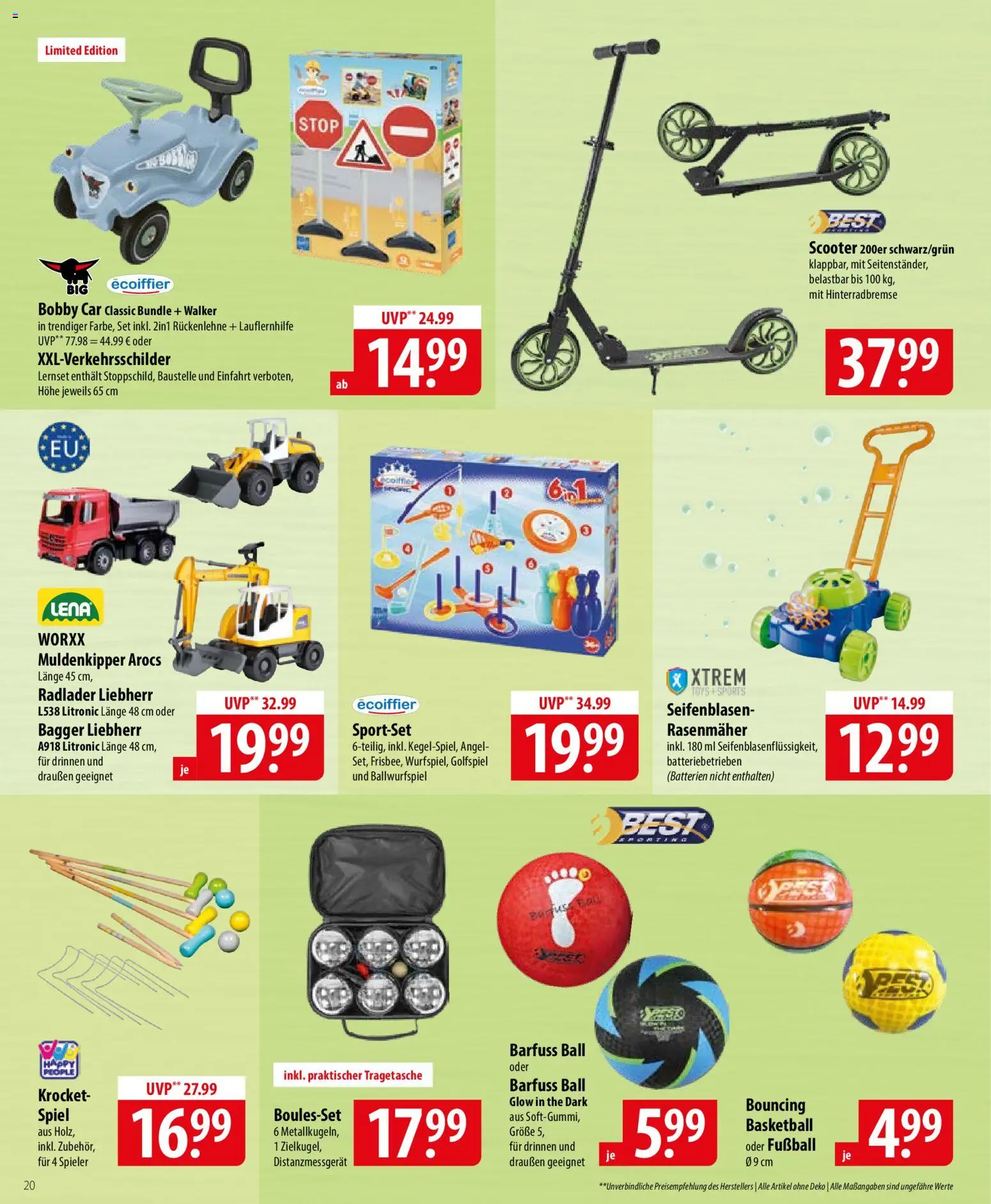 Famila Prospekt 	 – gültig ab 27.04.2026 | Seite: 20 | Produkte: Spiel, Rasenmäher, Scooter, Basketball