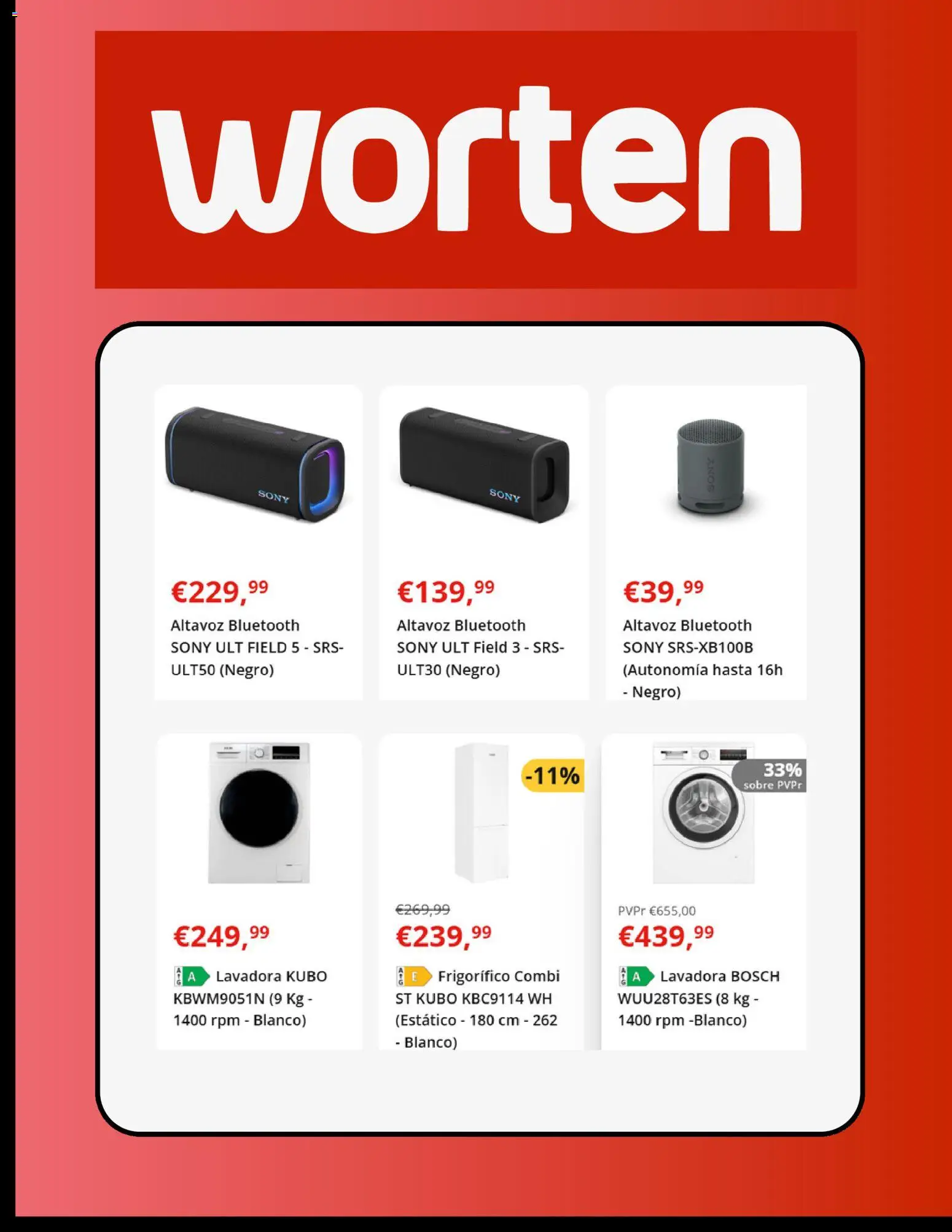 Worten folleto │ válido desde el 24.02.2026 | Página: 2 | Productos: Altavoz, Lavadora, Combi