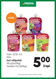 Prisma-mainoslehti voimassa 22.10.2025 alkaen