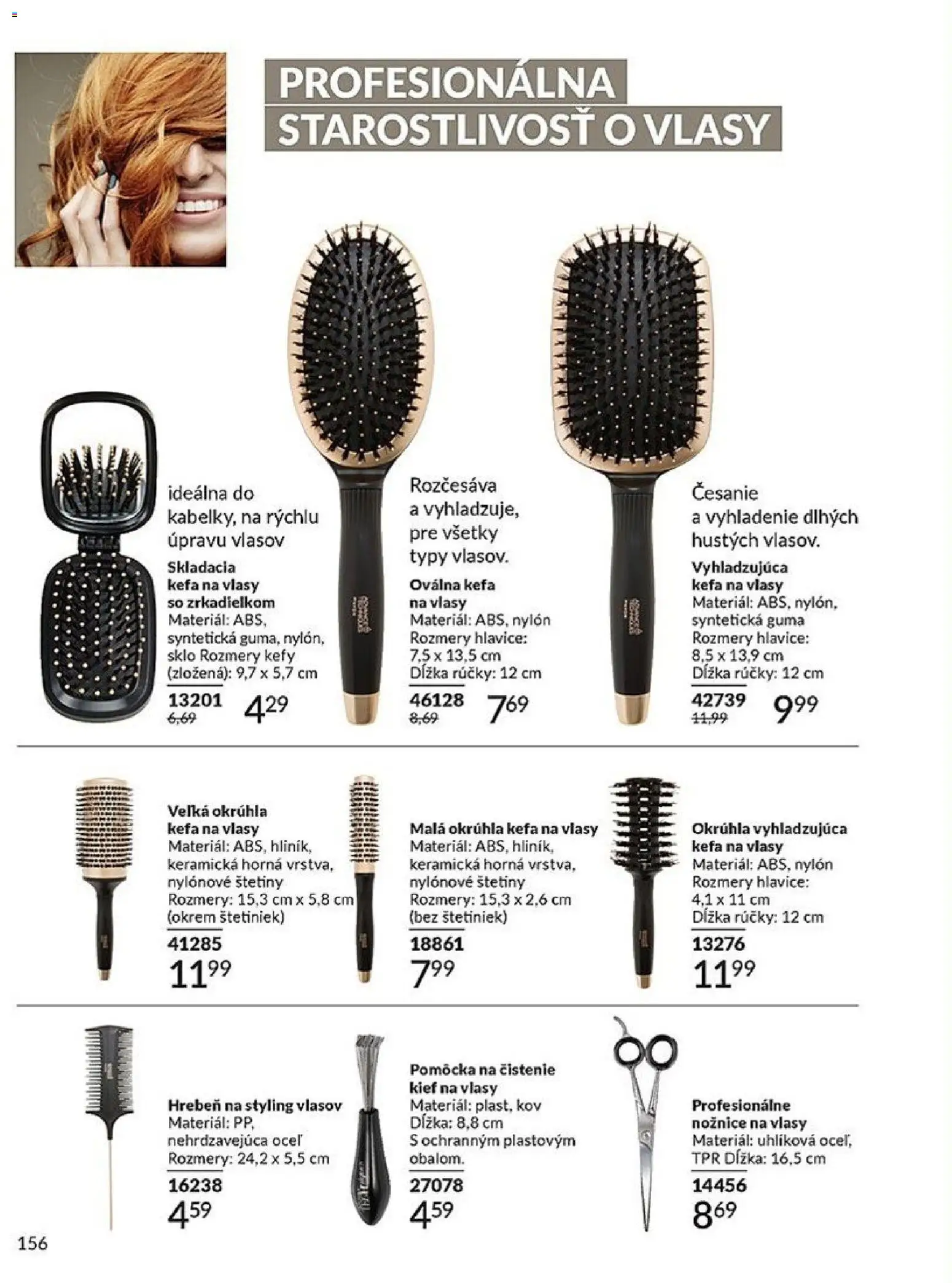 Nové Avon akcie – leták je platný od 01.02.2026 | Strana: 156 | Produkty: Hrebeň, Kefa