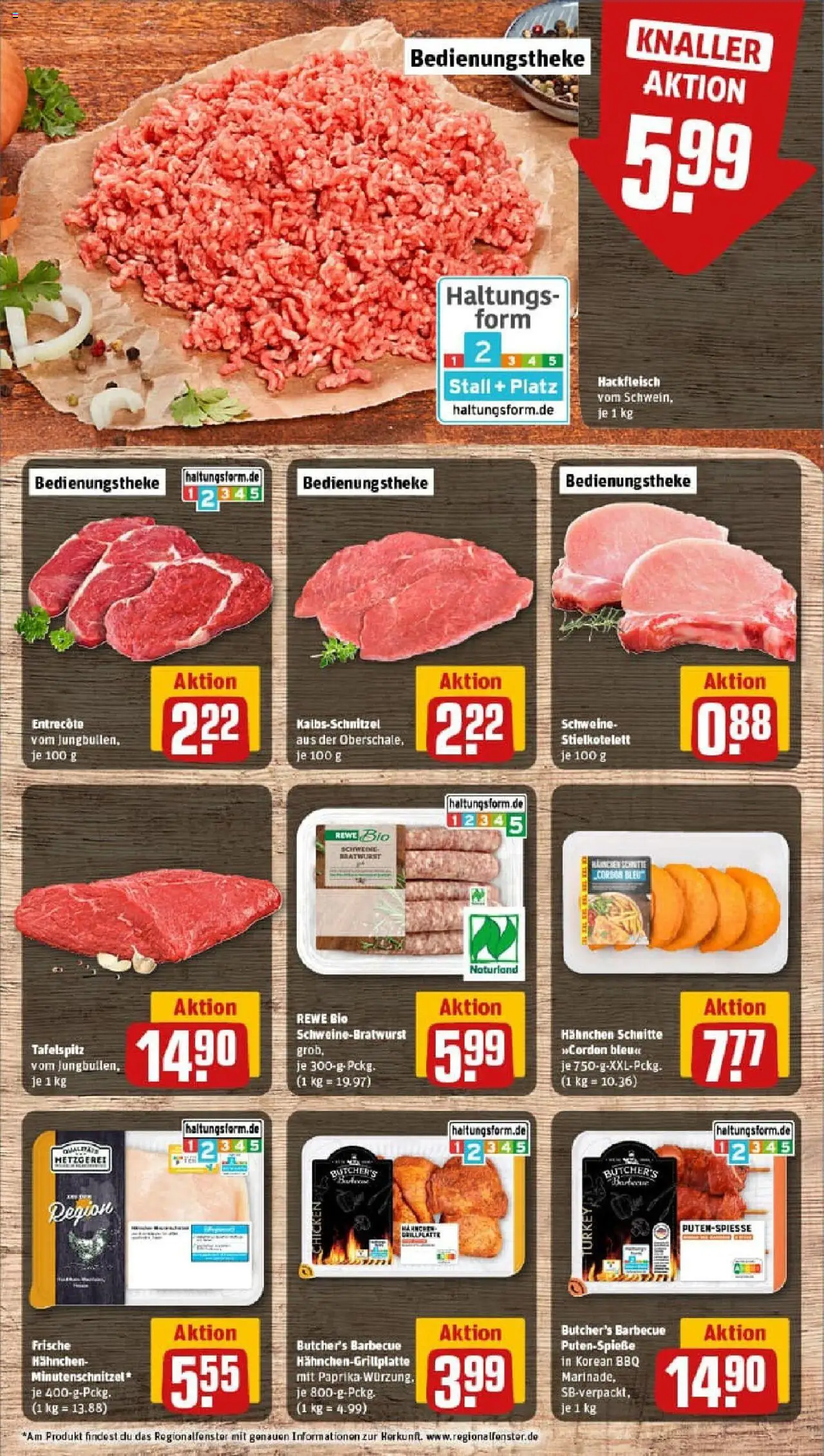 Rewe prospekt Habichtswald/Ehlen	 - gültig ab dem 13.07.2025 | Seite: 8 | Produkte: Tafelspitz, Entrecote, Paprika, Hackfleisch