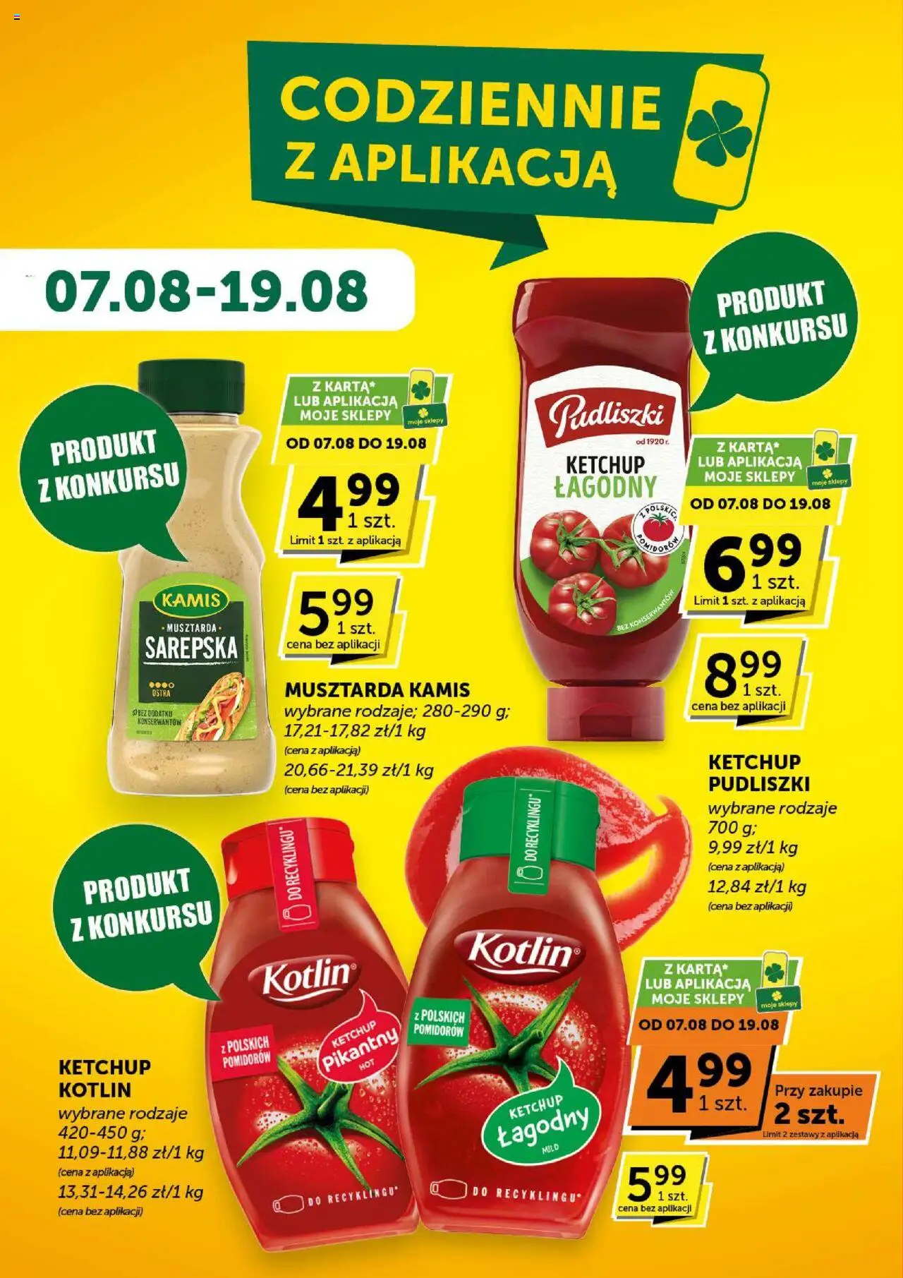 Groszek Gazetka - Market od 07.08.2025 | Strona: 6 | Produkty: Ketchup, Musztarda
