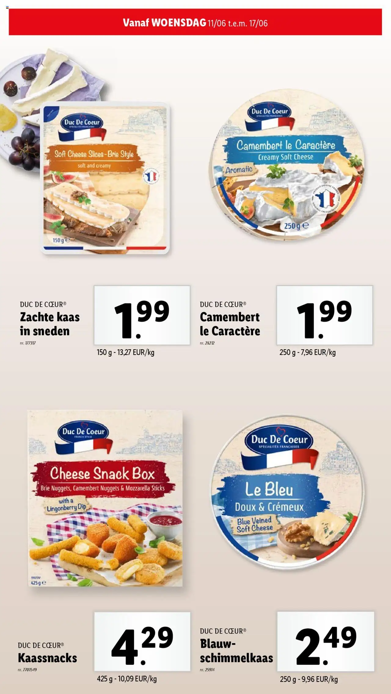  | Pagina: 16 | Producten: Brie, Dip, Box, Kaas