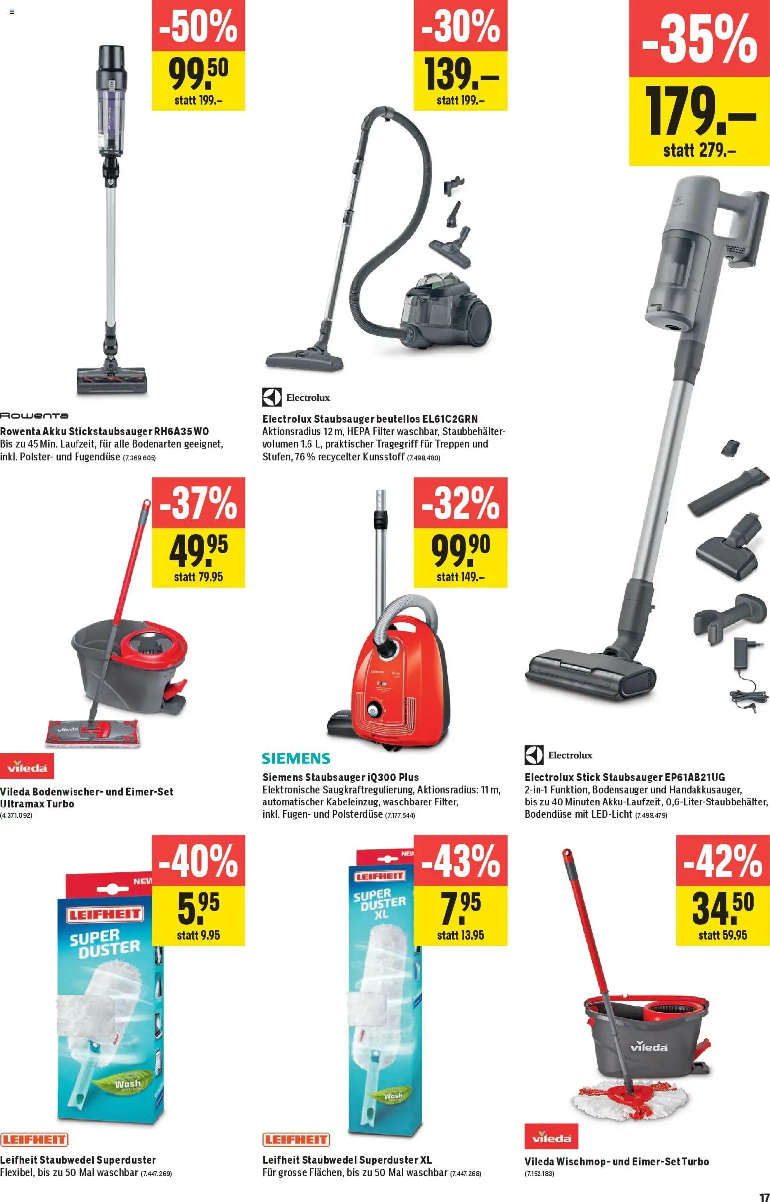 Jumbo Aktionen – gültig ab 26.02.2026 | Seite: 17 | Produkte: Staubsauger, Siemens