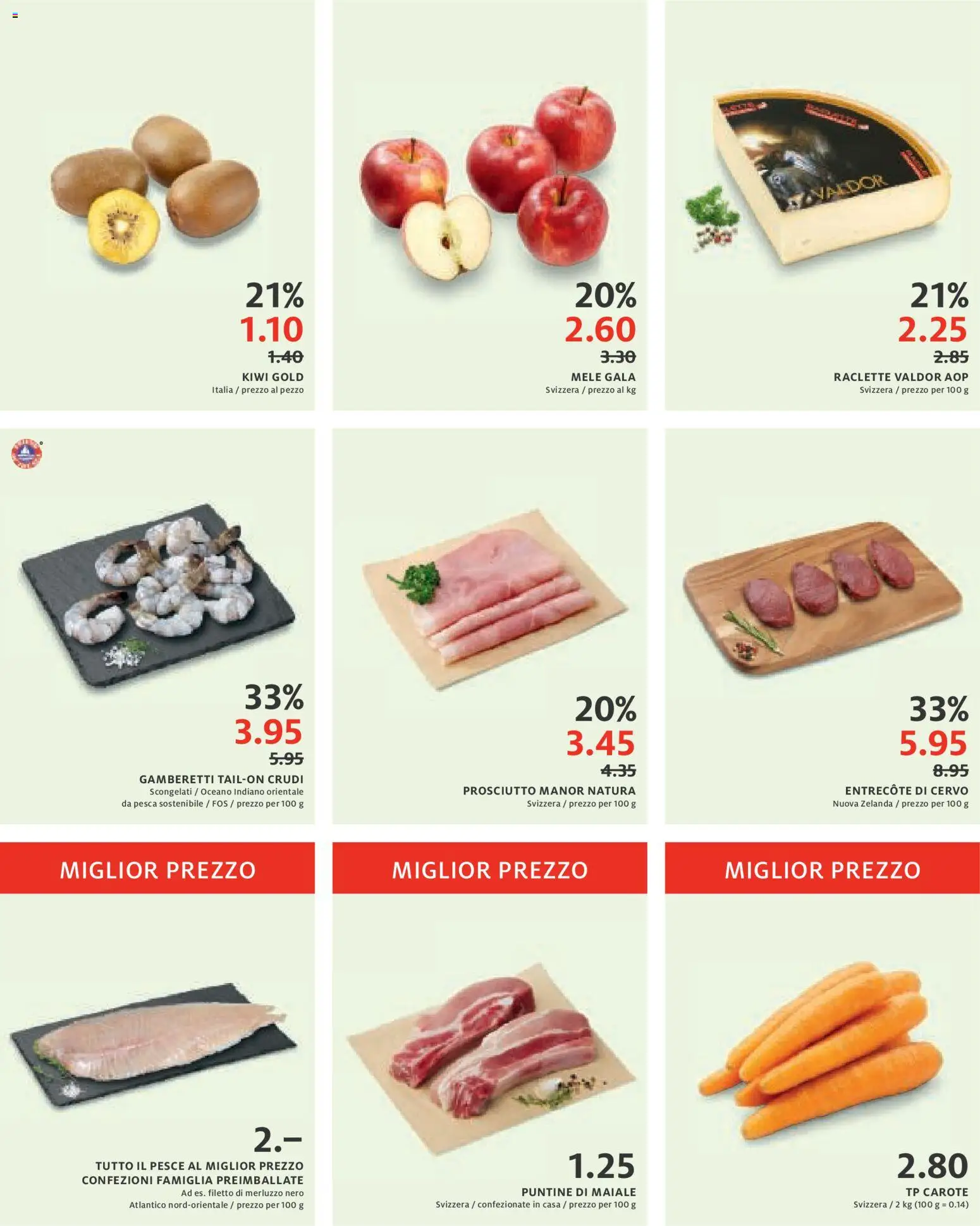 Manor Aktionen IT – gültig ab 11.11.2025 | Seite: 2 | Produkte: Kiwi, Raclette