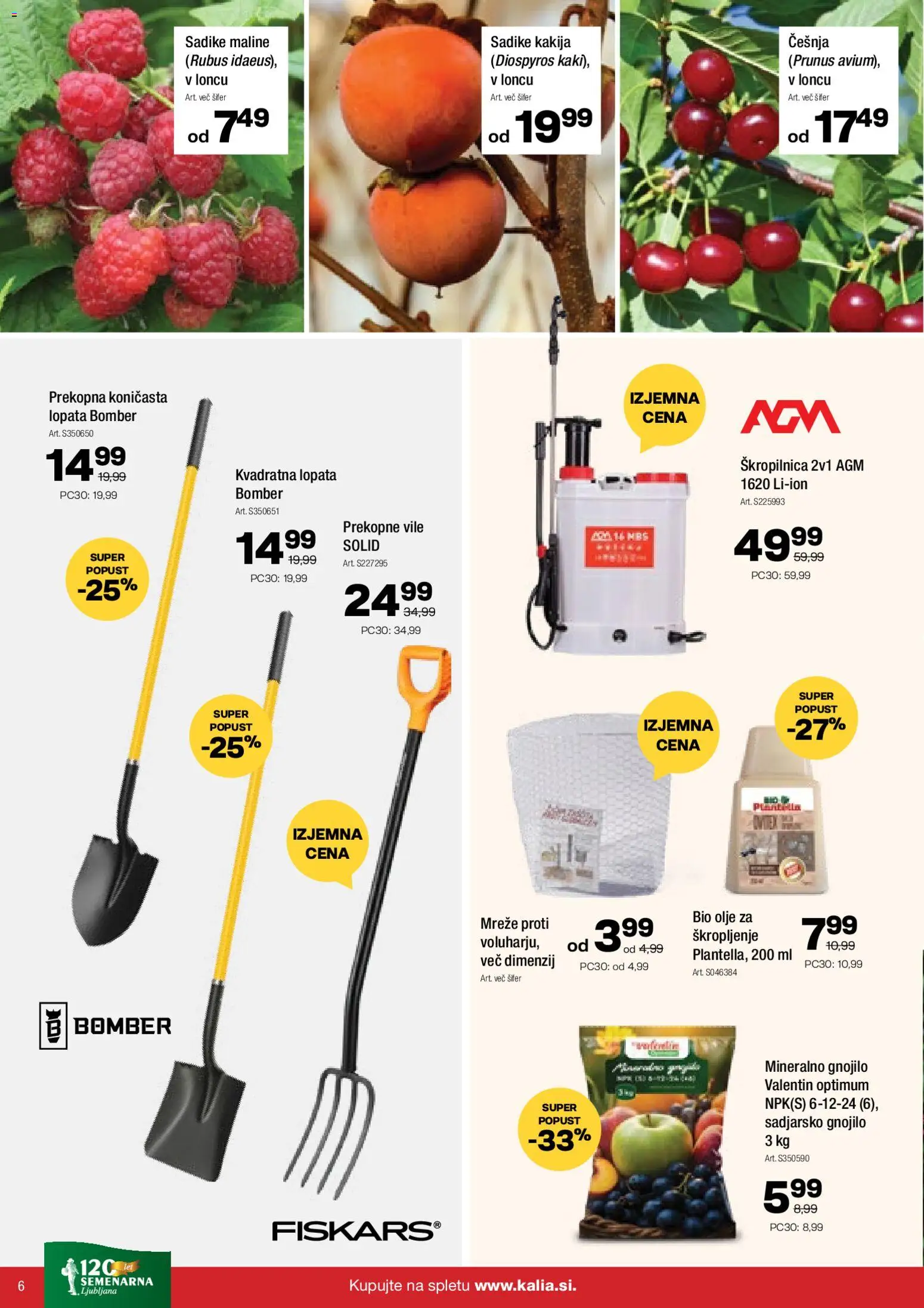 Novi Kalia katalog ponudbe – veljaven od 09.02.2026 | Stran: 6 | Izdelki: Olje, Maline
