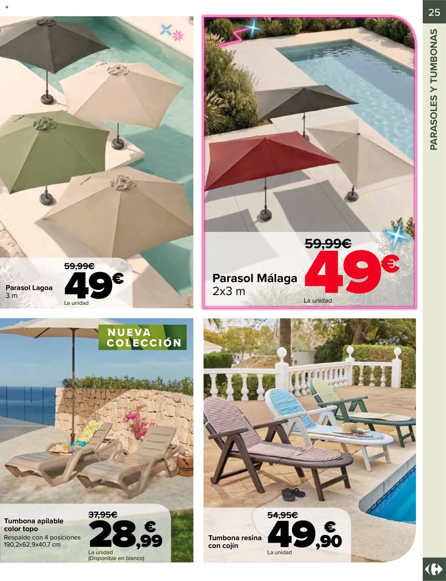 Carrefour Jardin │ válido desde el 13.03.2026 | Página: 25 | Productos: Tumbona, Cojín