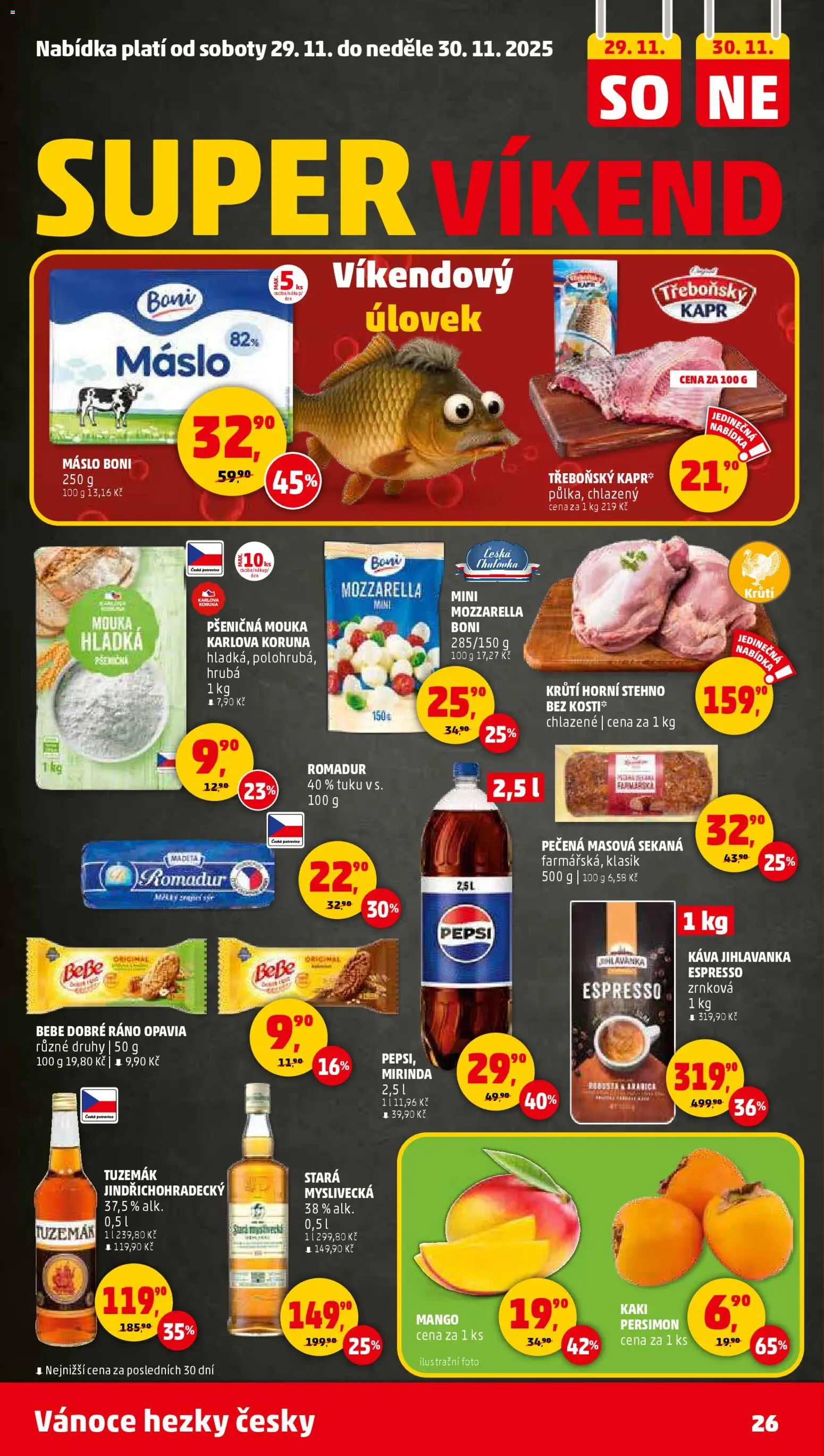 Penny Market leták - Čtvrtečník od 27.11.2025 | Strana: 26 | Produkty: Káva, Sekaná, Mouka, Romadur