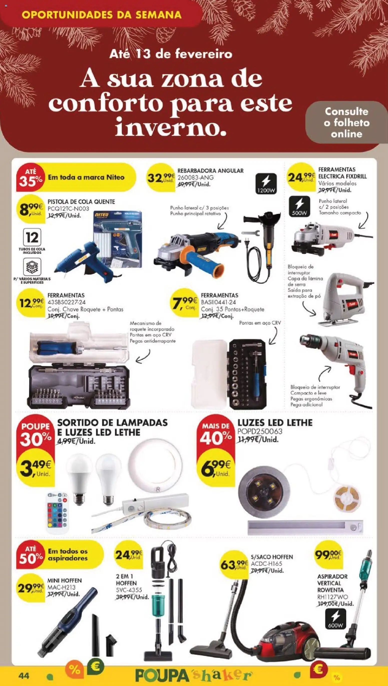 Pingo Doce folheto │ válido de 13.01.2026 | Página: 48 | Produtos: Aspirador, Pó, Interruptor, Lâmpadas
