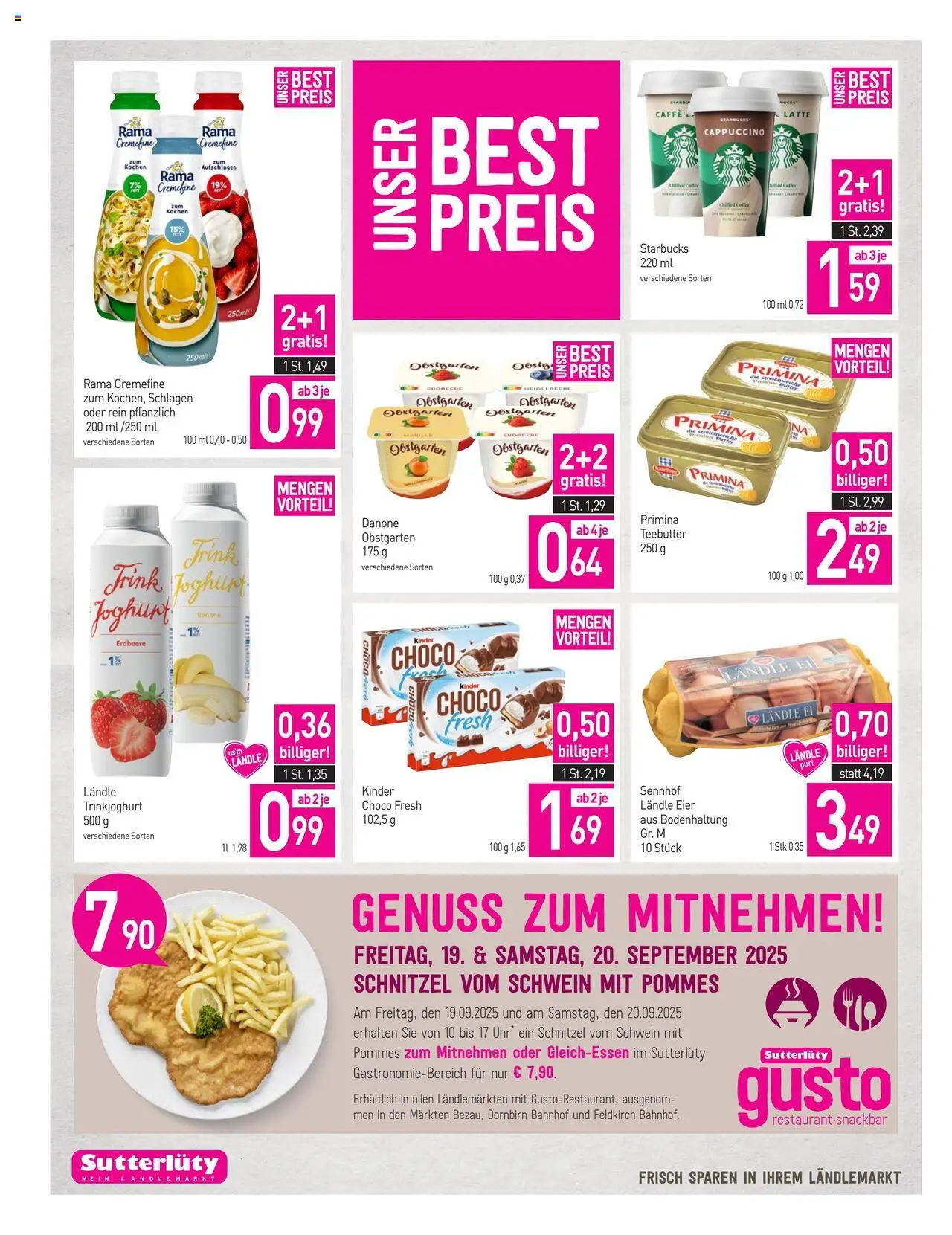 Sutterlüty Flugblatt gültig ab 18.09.2025 | Seite: 12 | Produkte: Joghurt, Eier