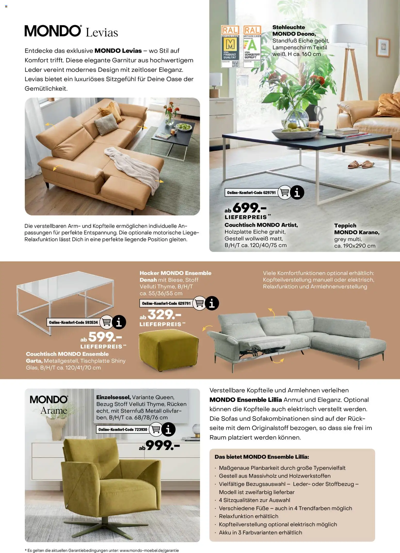 Ostermann Endlich Herbst MONDO Prospekt – gültig ab 25.10.2025 | Seite: 10 | Produkte: Hocker, Couchtisch, Liege, Teppich