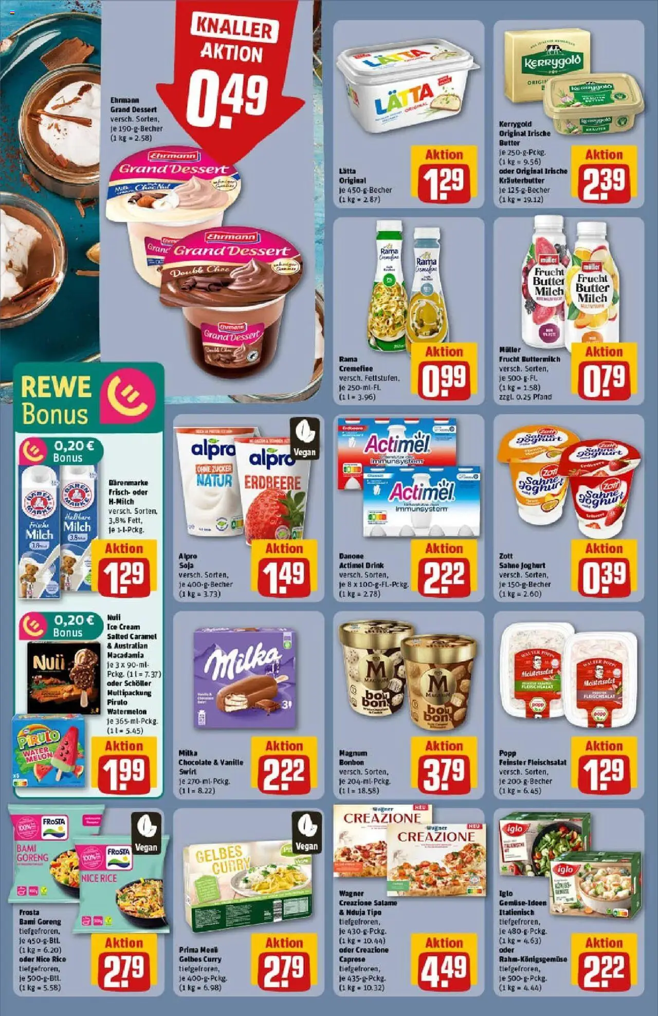 Rewe prospekt Erkelenz	 - gültig ab dem 13.07.2025 | Seite: 14 | Produkte: Iglo, Rama cremefine, Milka, Zucker