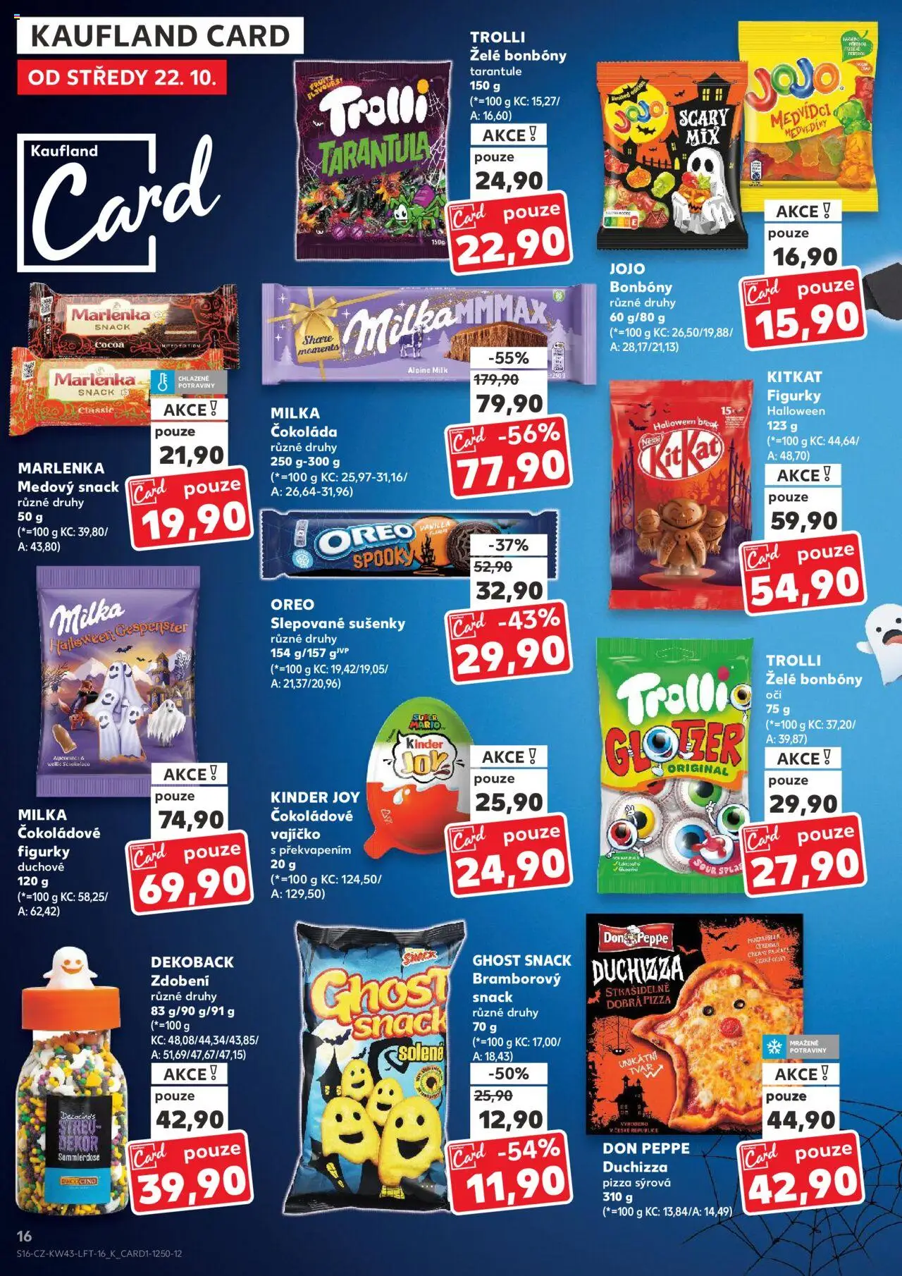 Kaufland leták - Chomutov od 22.10.2025 | Strana: 16 | Produkty: Jojo, Bonbóny, Olivy, Potraviny