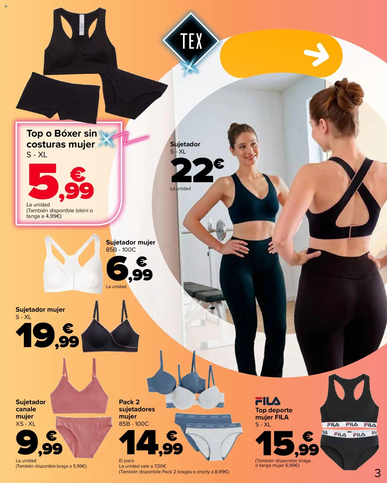 Carrefour Ocio │ válido desde el 11.03.2026 | Página: 3 | Productos: Bragas, Braga