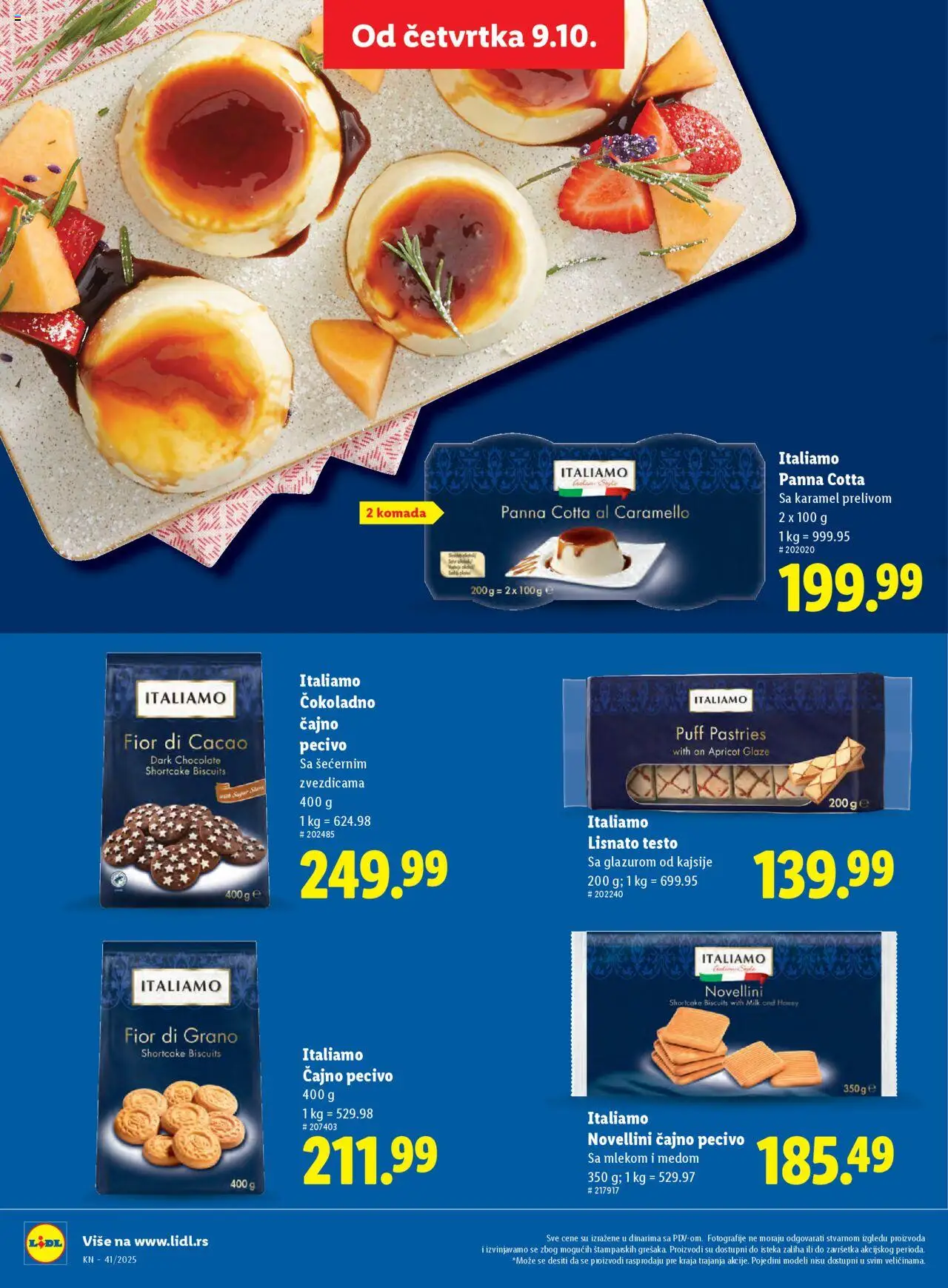 Lidl katalog - važi od 09.10.2025 | Strana: 44 | Proizvode: Lisnato testo, Pecivo