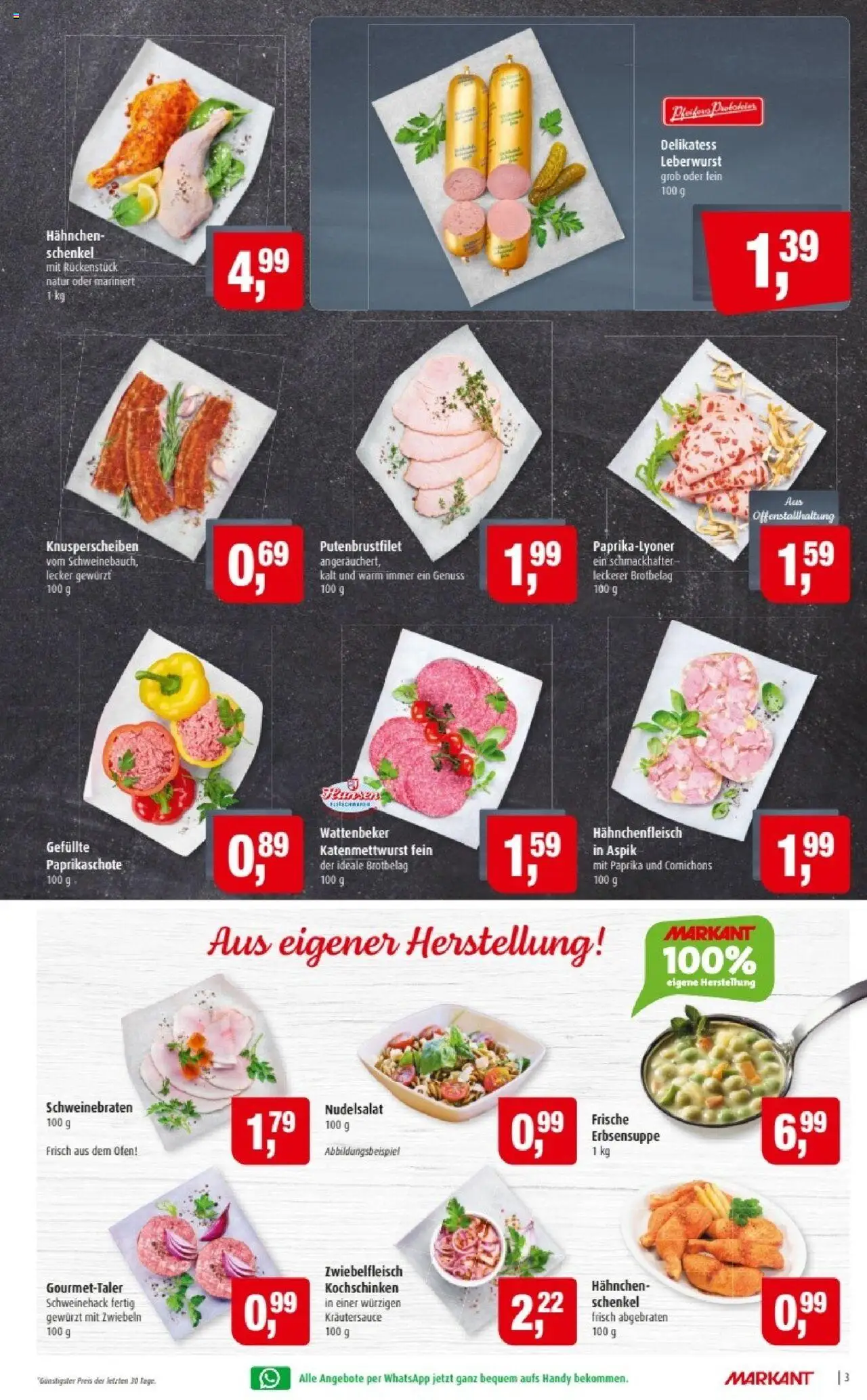 Markant Prospekt 	 – gültig ab 22.09.2025 | Seite: 3 | Produkte: Ofen, Hahnchen, Zwiebeln, Paprika