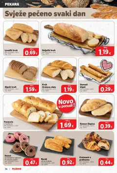Plodine katalog | vrijedi od 17.09.2025 | Stranica: 14 | Proizvodi: Somun, Kruh, Jagode, Burek