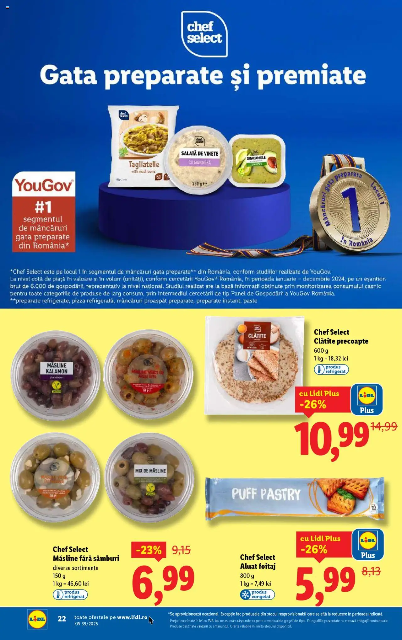 Noul catalog Lidl – valabil de la 22.09.2025 | Pagină: 22 | Produse: Aluat, Pizza, Paste, Maioneză