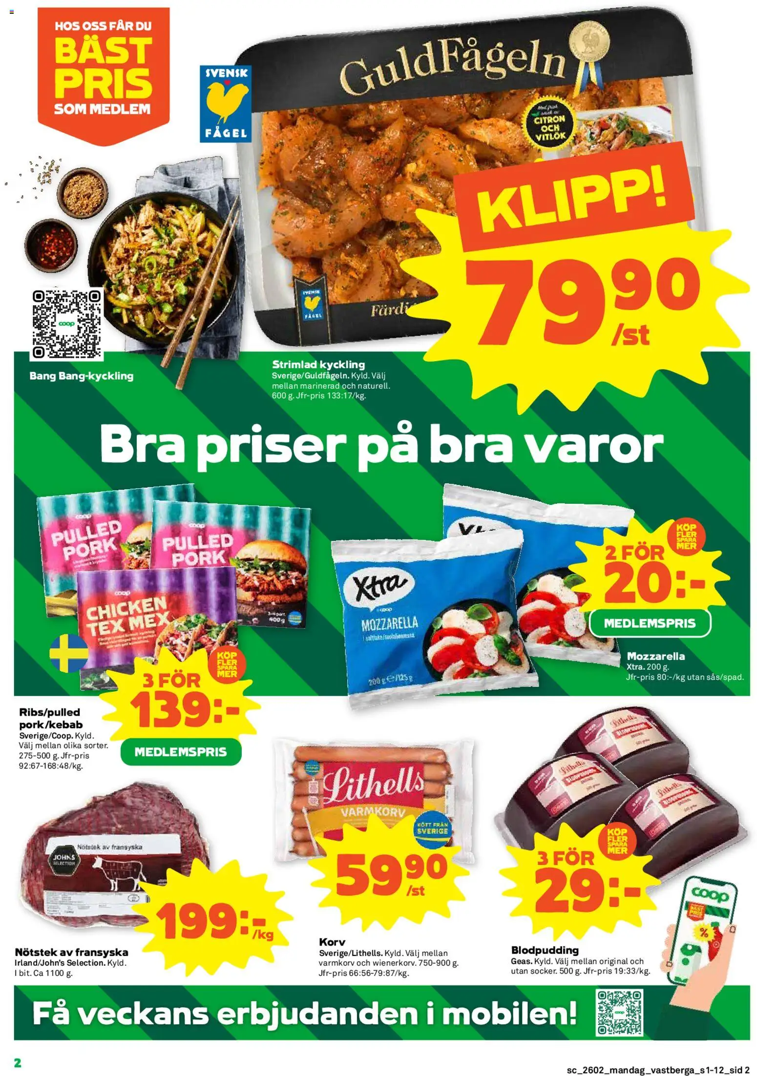 Coop Forum reklamblad aktuell från 05.01.2026 | Sida: 2 | Produkter: Varmkorv, Vitlök, Citron