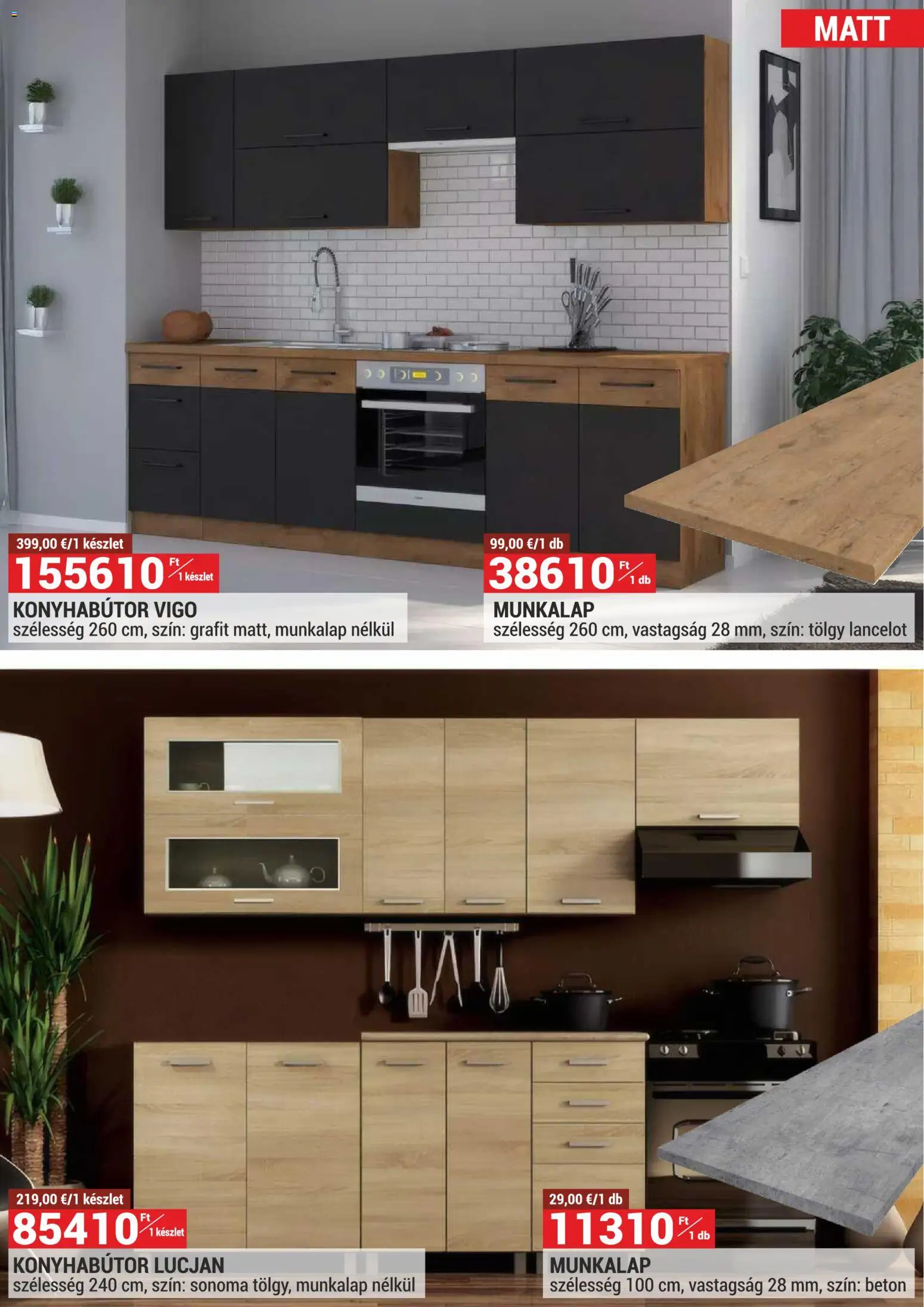 Merkury Market akciós ujság - amely érvényes a következő dátumtól: 01.04.2026 | Oldal: 9 | Termékek: Beton, Konyhabútor