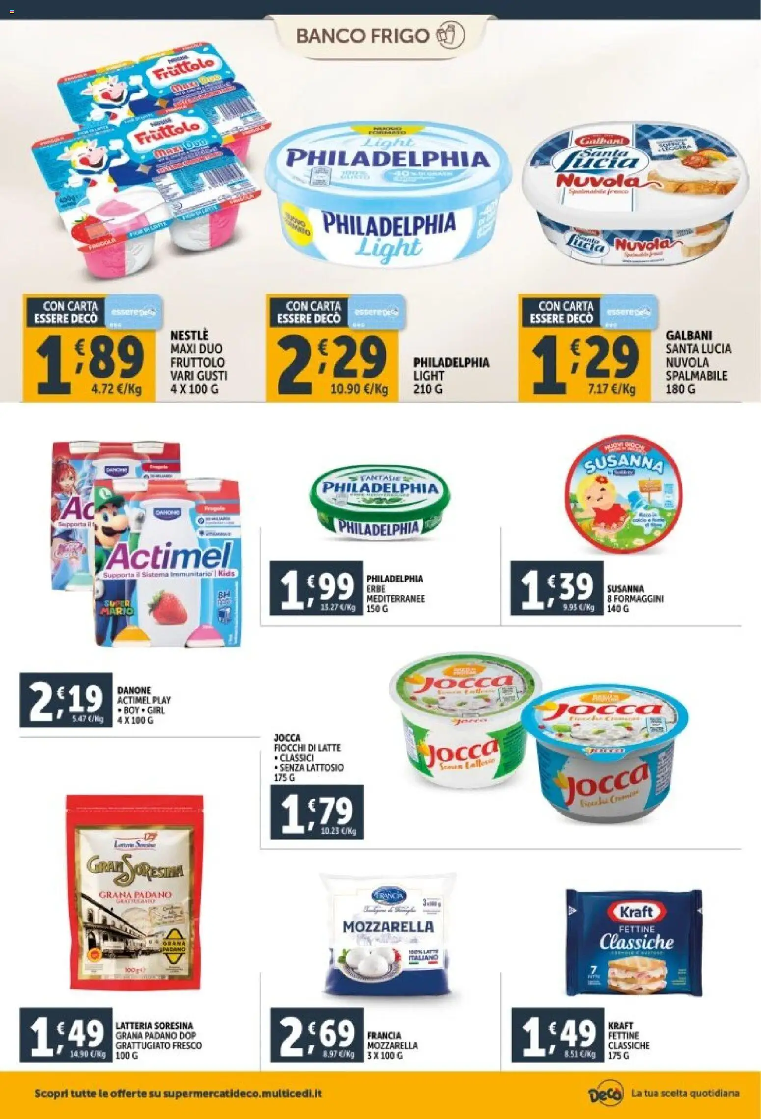 Volantino Decò del 29.12.2025 | Pagina: 8 | Prodotti: Fiocchi di latte, Fiocchi, Latte, Grana Padano