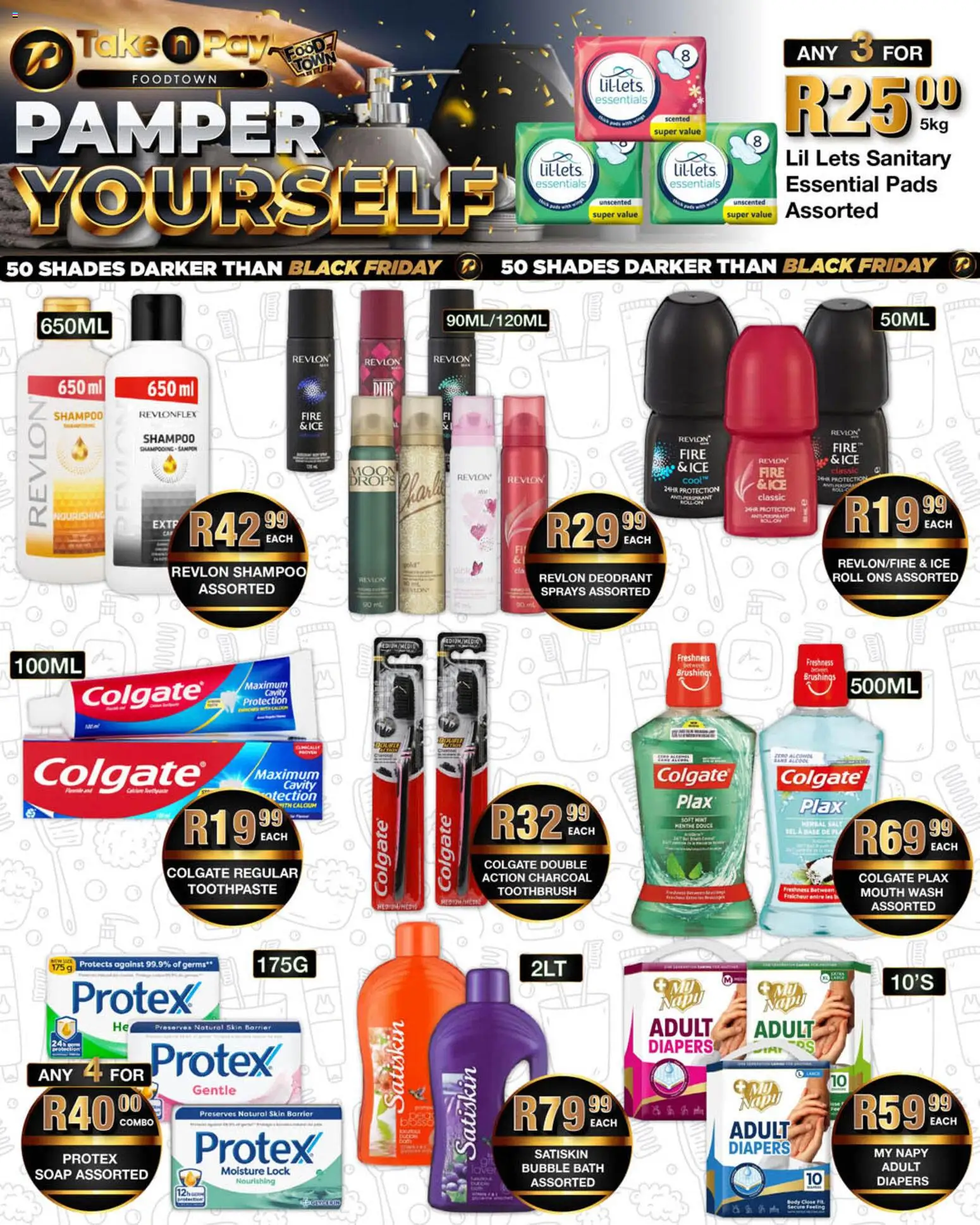 New Take n Pay catalogue – valid from 15.12.2025 | Page: 29 | Products: Pads, Soap, Antiperspirant, Toothpaste