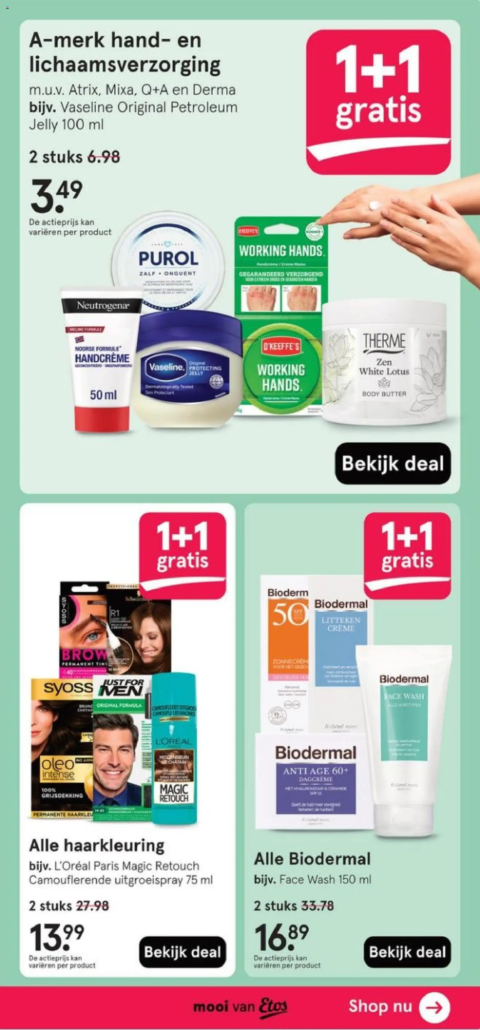 {H1} | Pagina: 3 | Producten: Haarkleur, Crème, Zalf, Handcrème