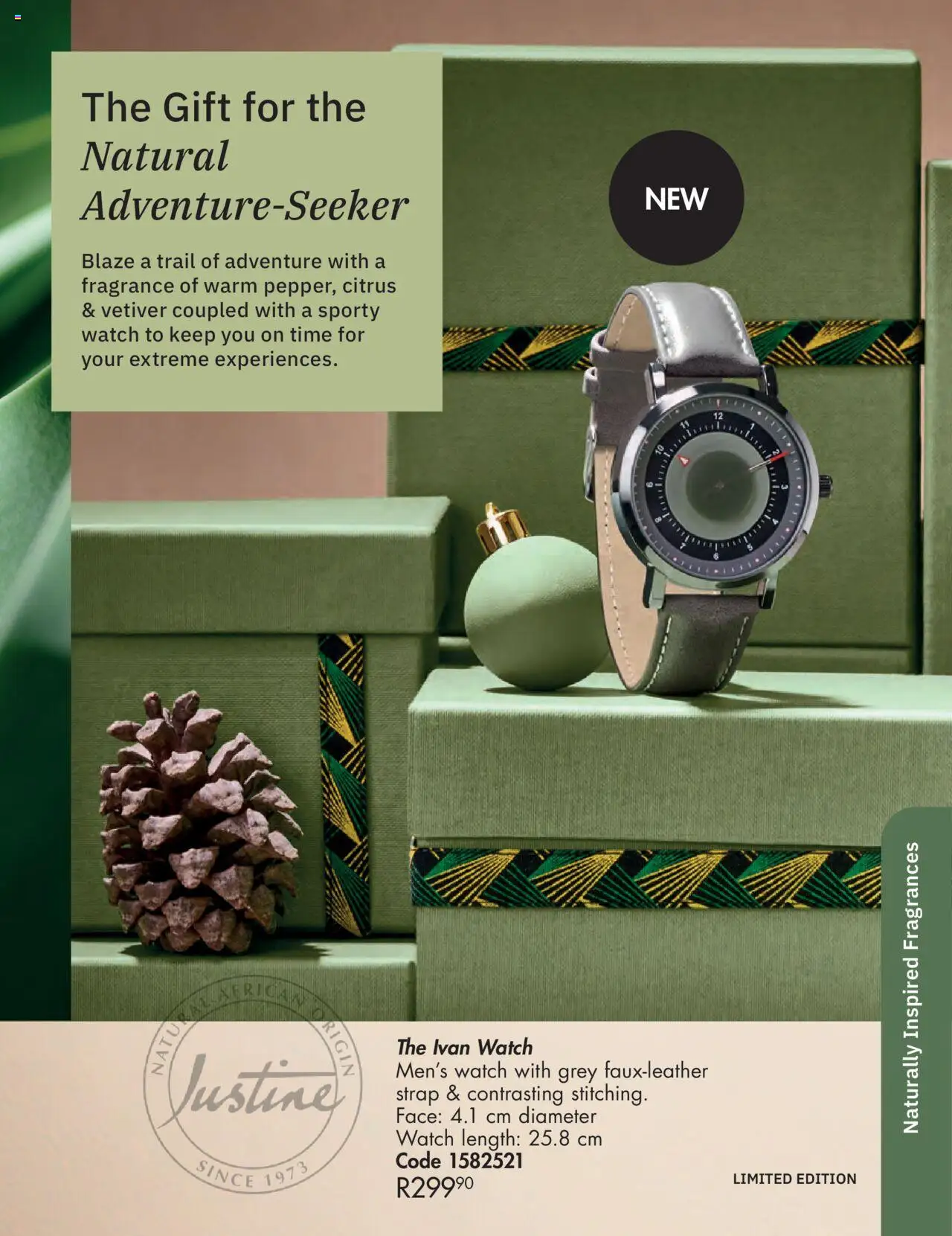 New Justine catalogue – valid from 01.10.2025 | Page: 16 | Products: Watch, Fragrance