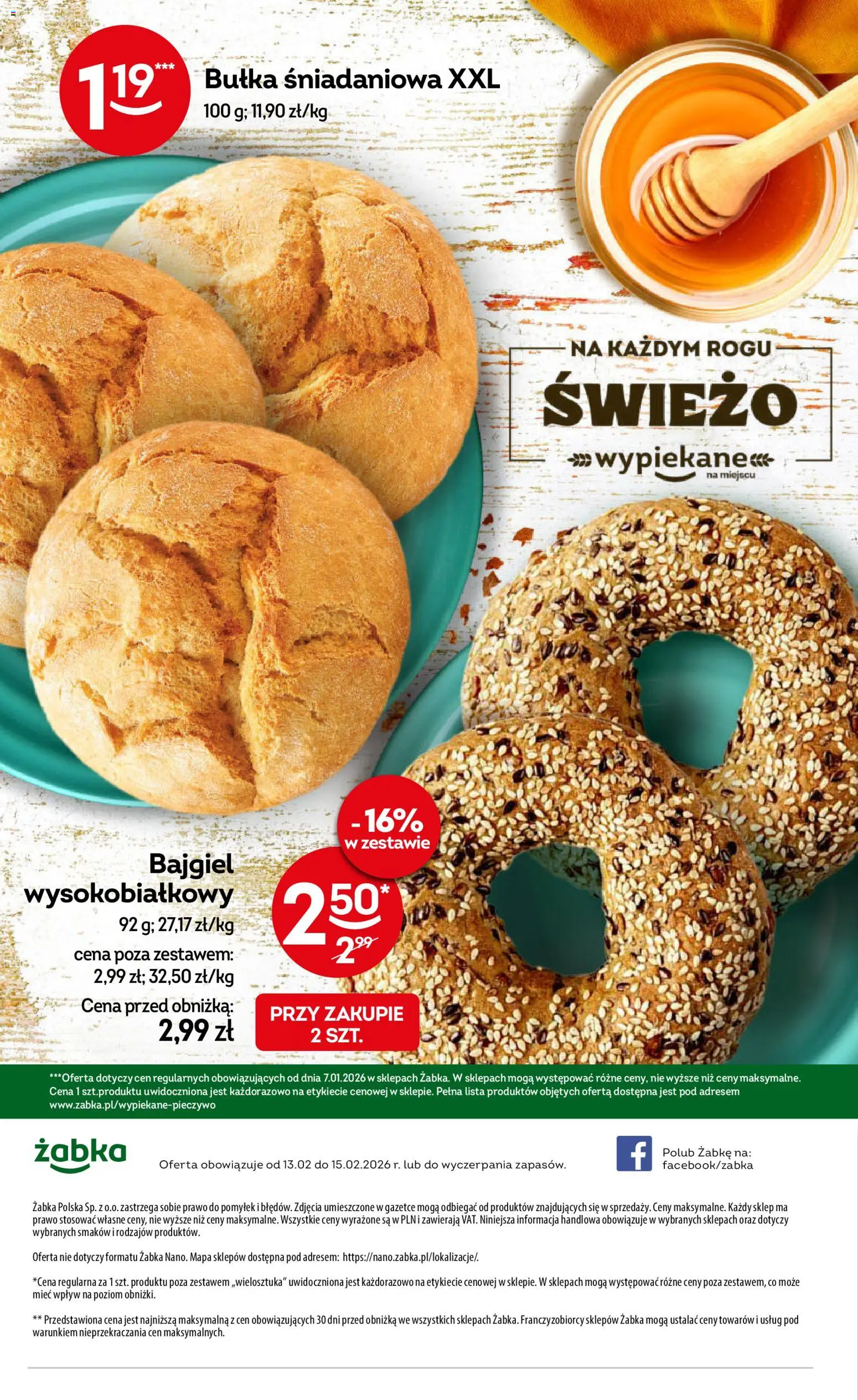 Żabka Gazetka - Weekendowe promocje od 13.02.2026 | Strona: 8 | Produkty: Bułka